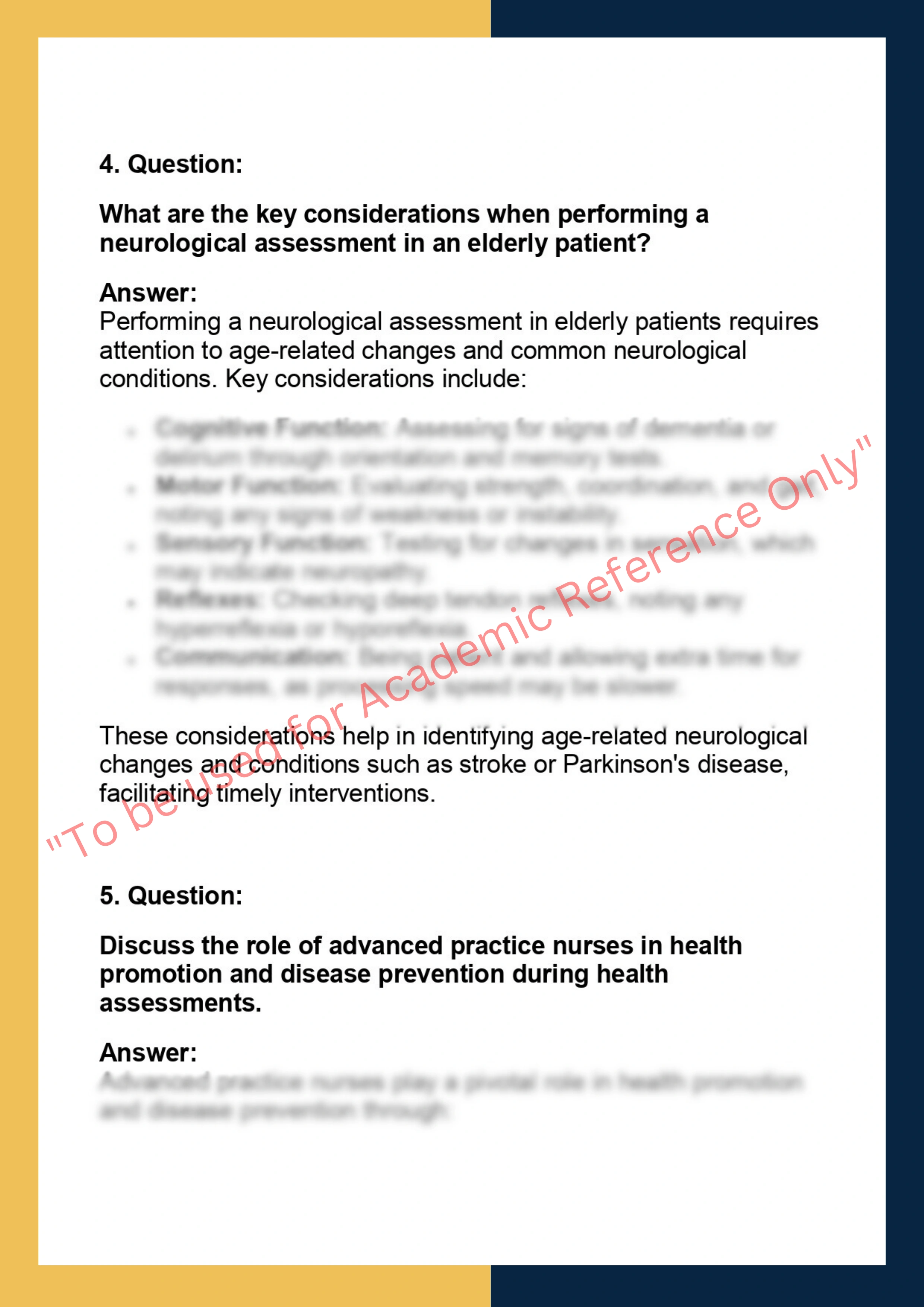 NURS 500.601 – Advanced Health 3