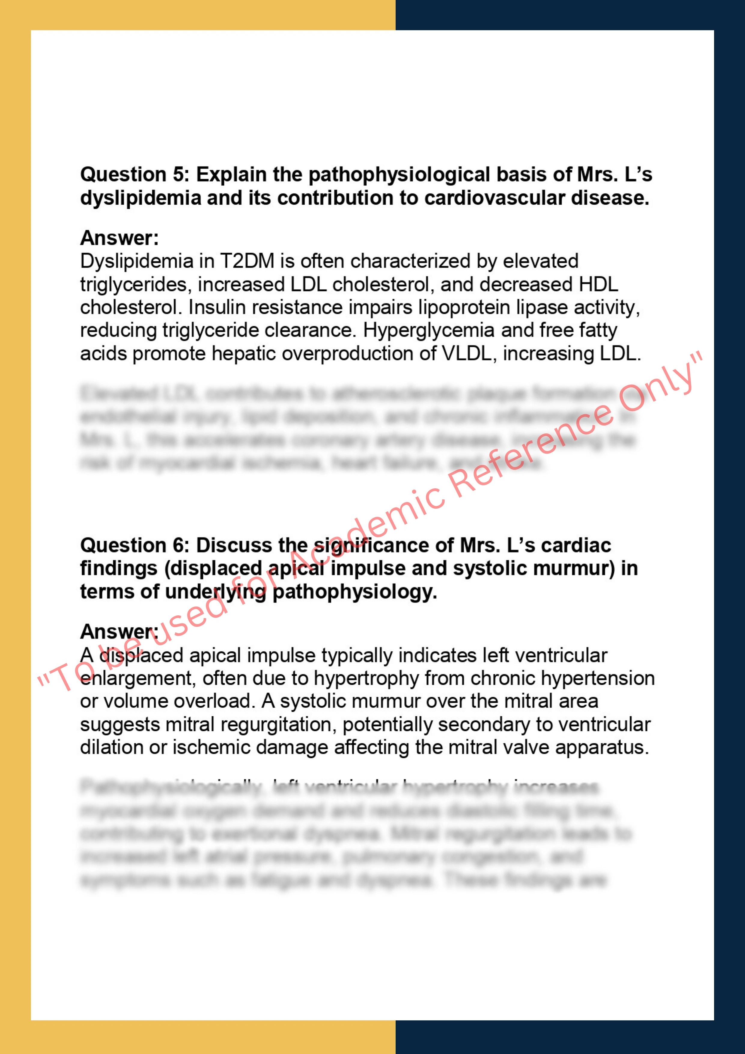 NURS 531 – Pathophysiology for Advanced  Practice Nursing 3