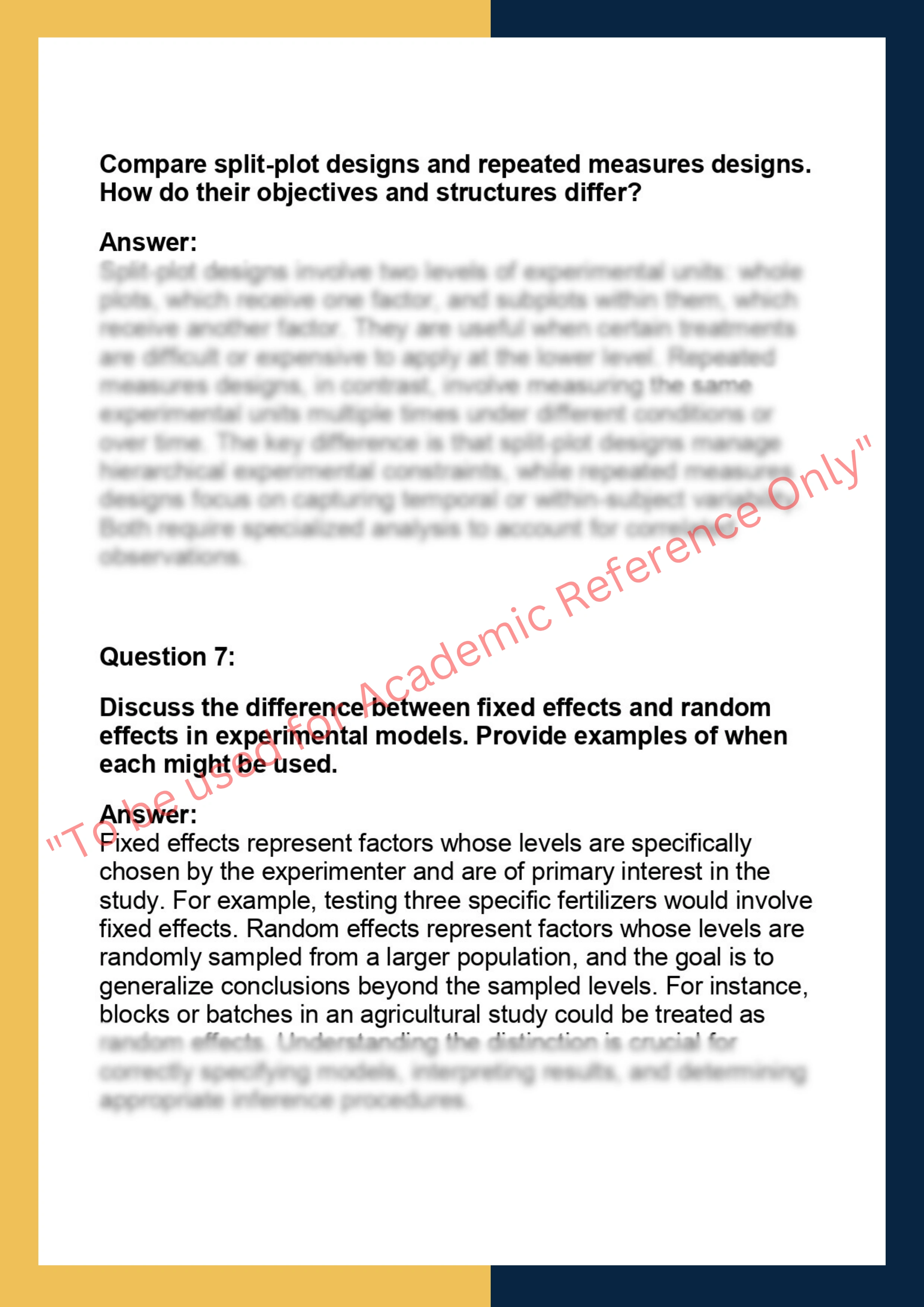 STAT 560 – Experimental Design & Analysis 3