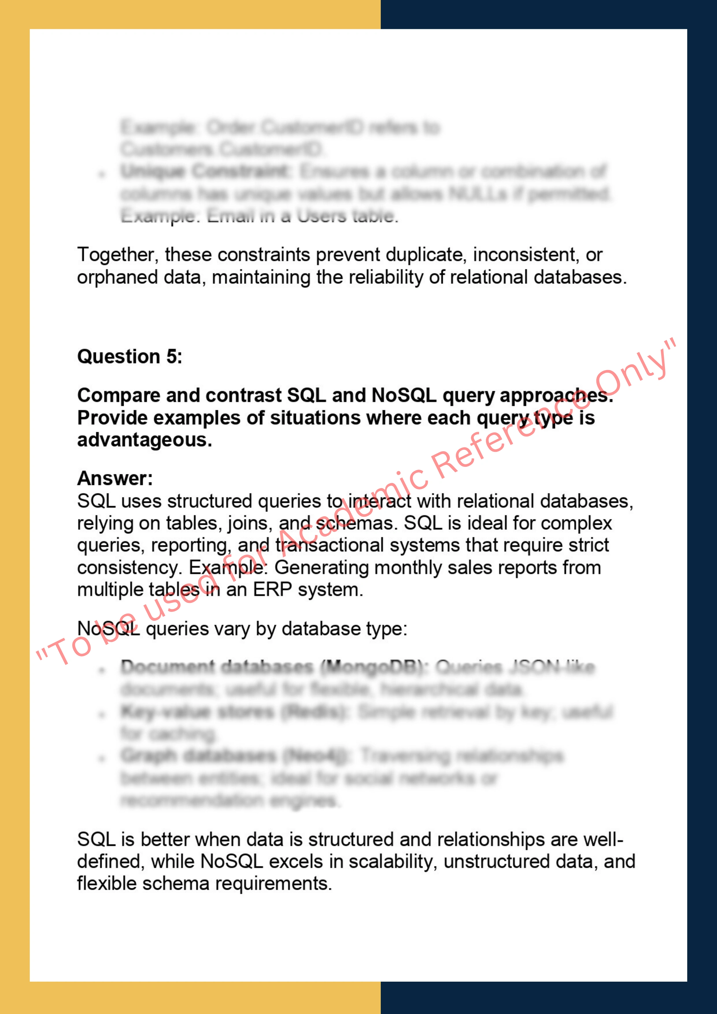 CS2008 –  Databases 2