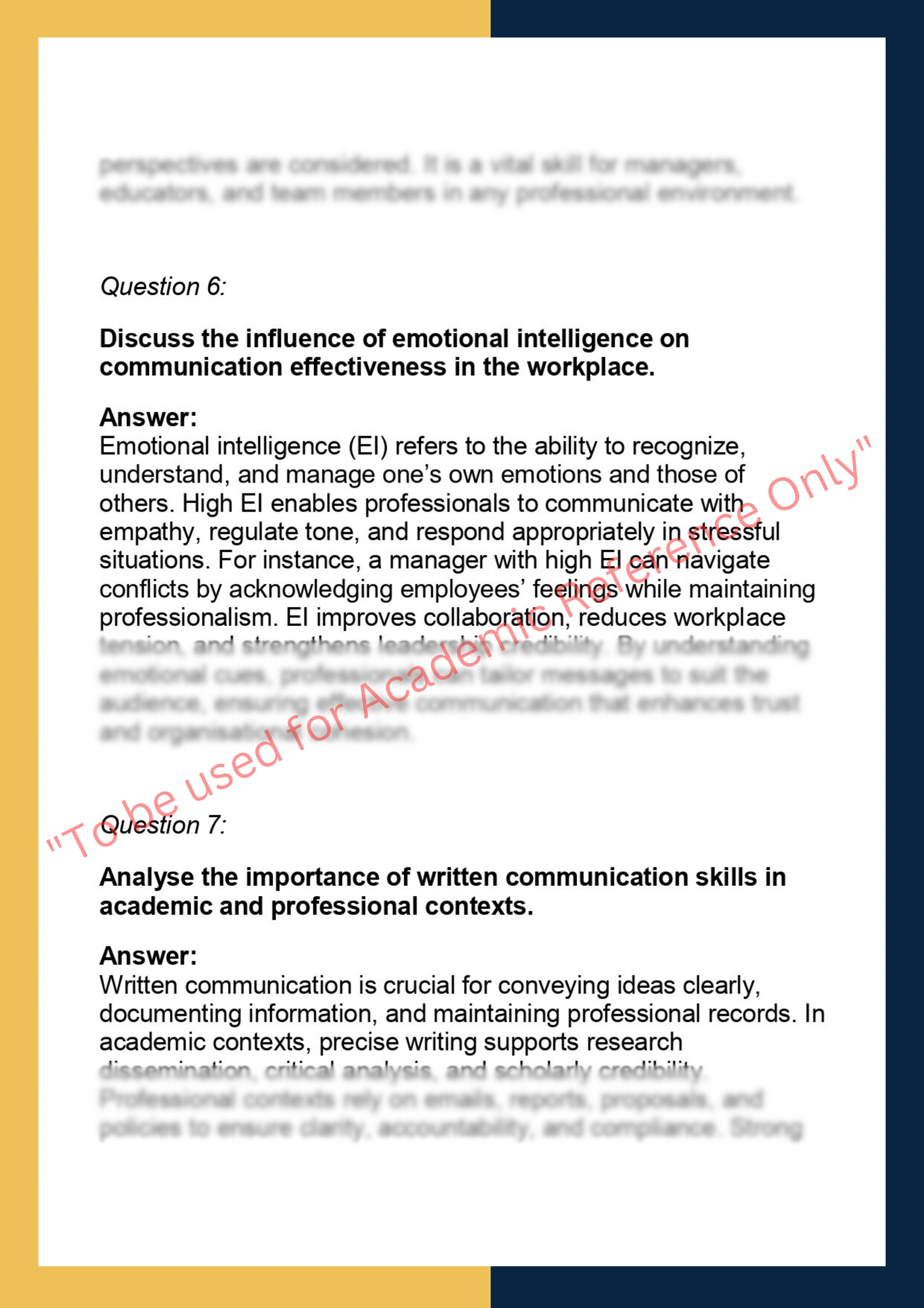 COM101  – Communication Skills 3