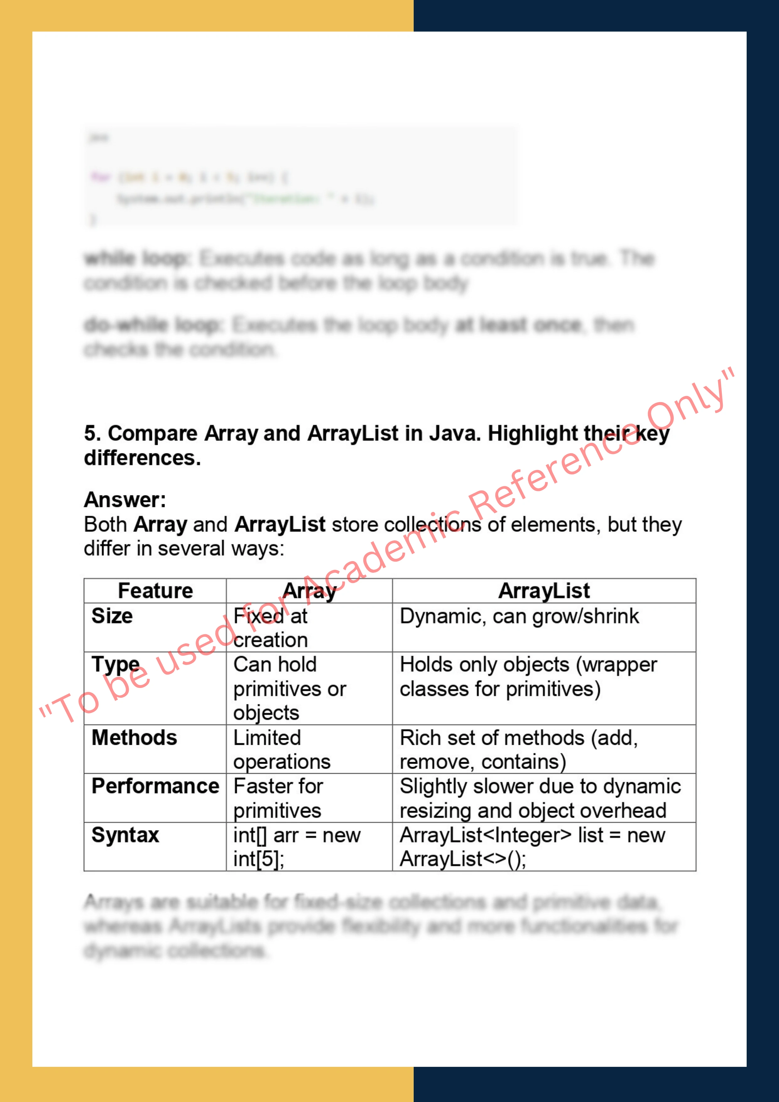 CS104 – Java Programming Basics 3