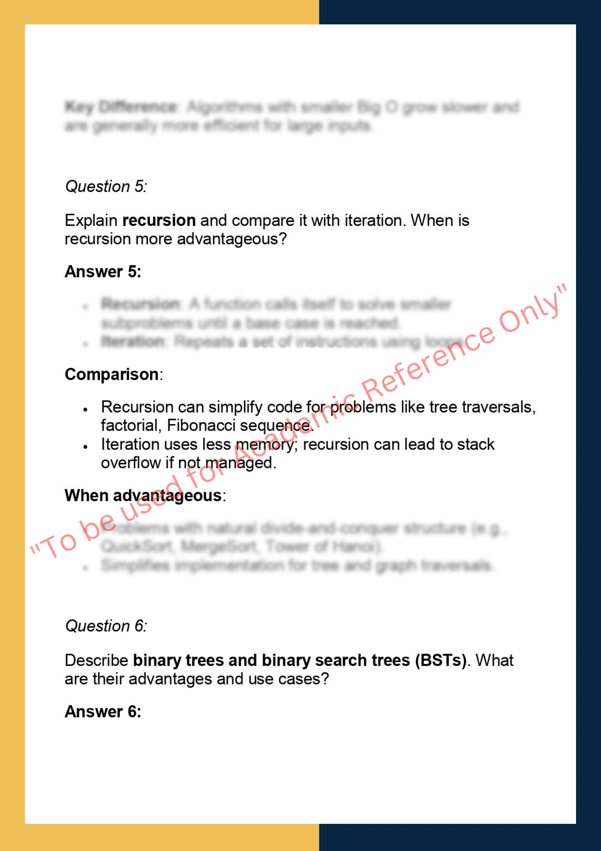 CS202 – Data Structures and Algorithms 3