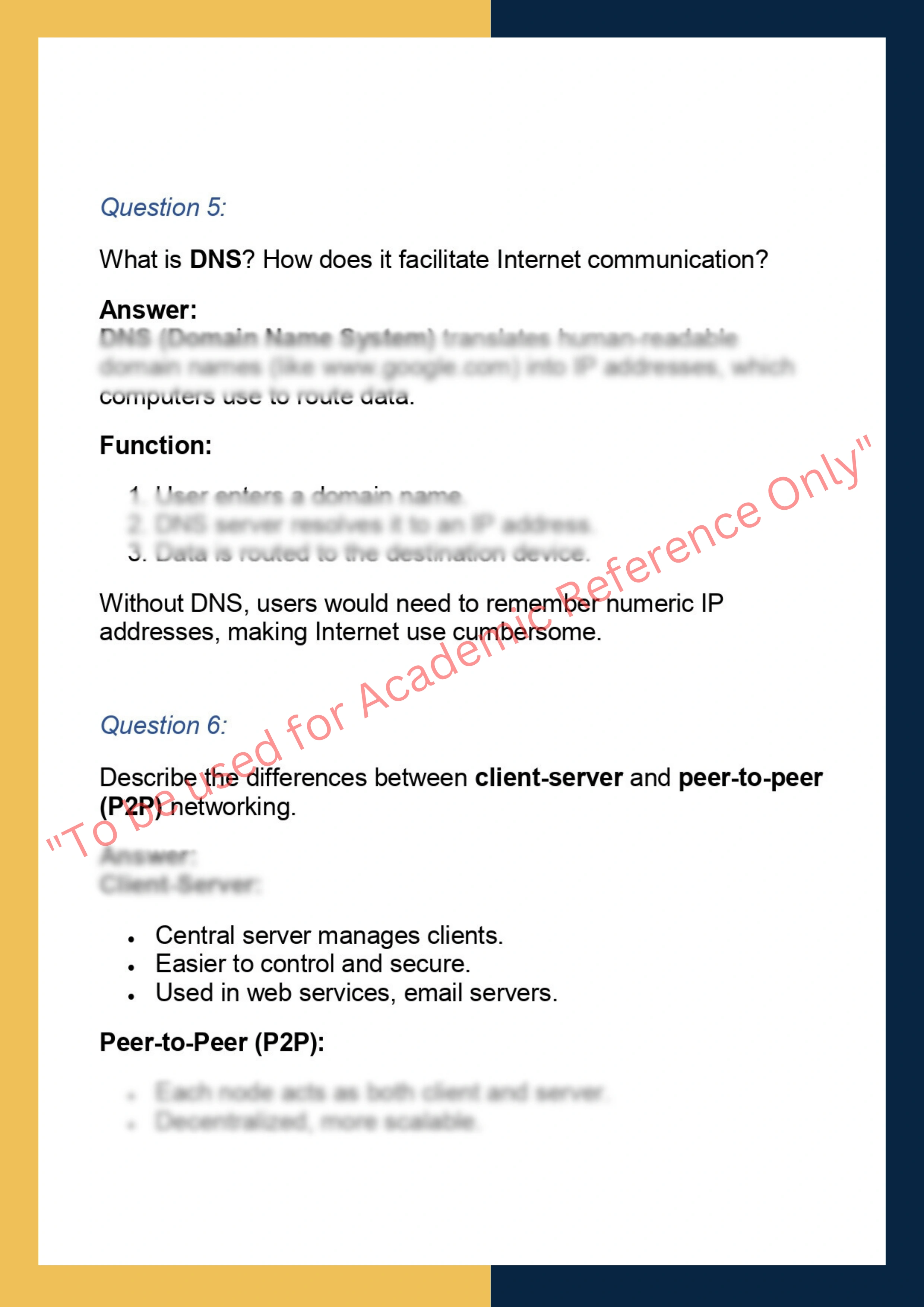 CS304 –  Computer Networks Programming 3