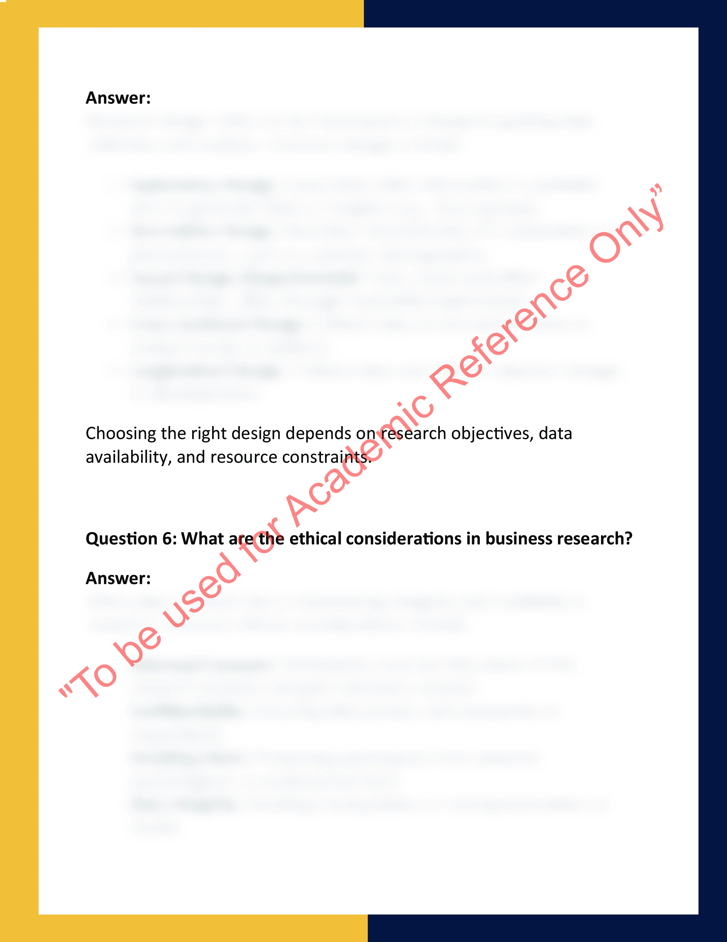 BUS201 – Business Research  Methods 3