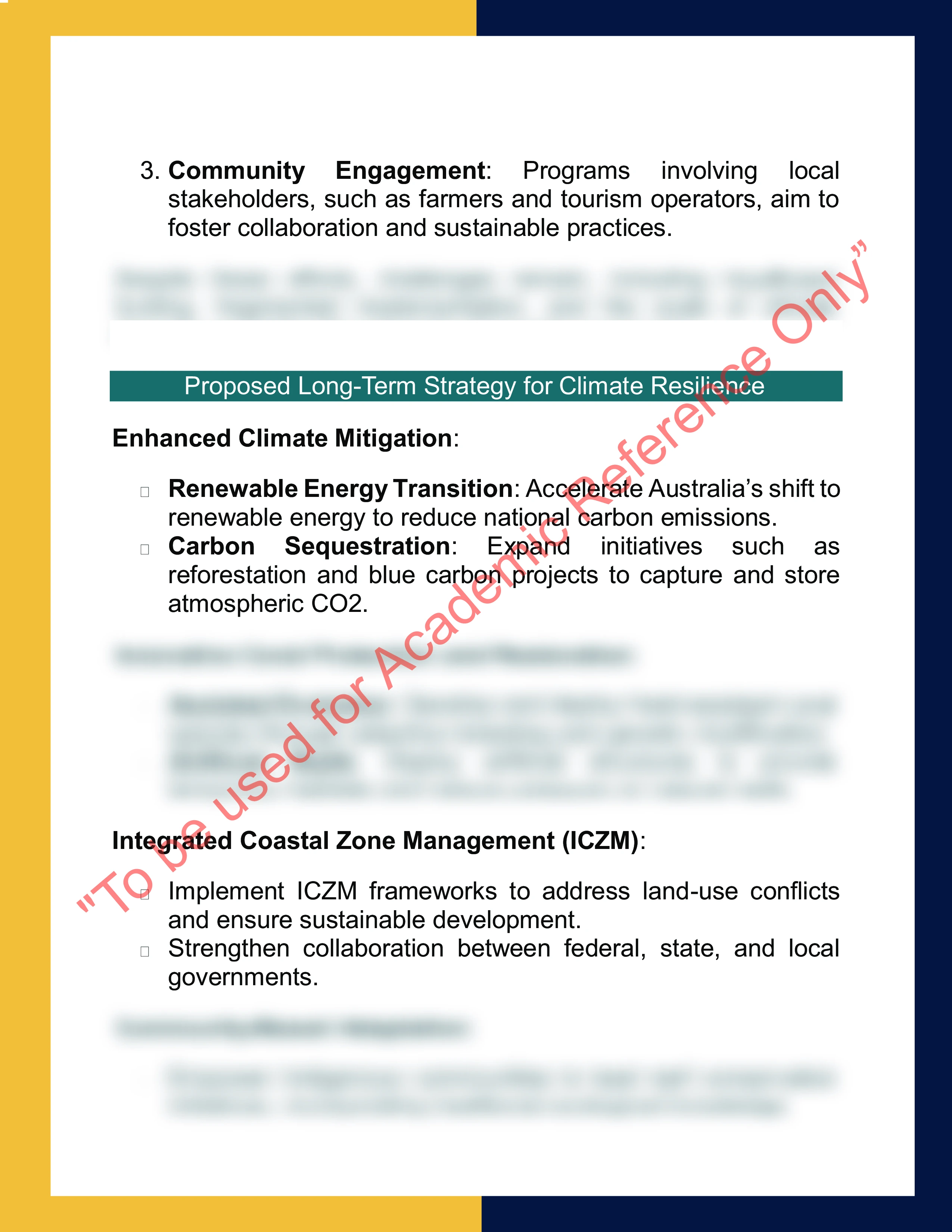 Assignment sample solution of GEO912 - Climate Change and Environmental Management 3