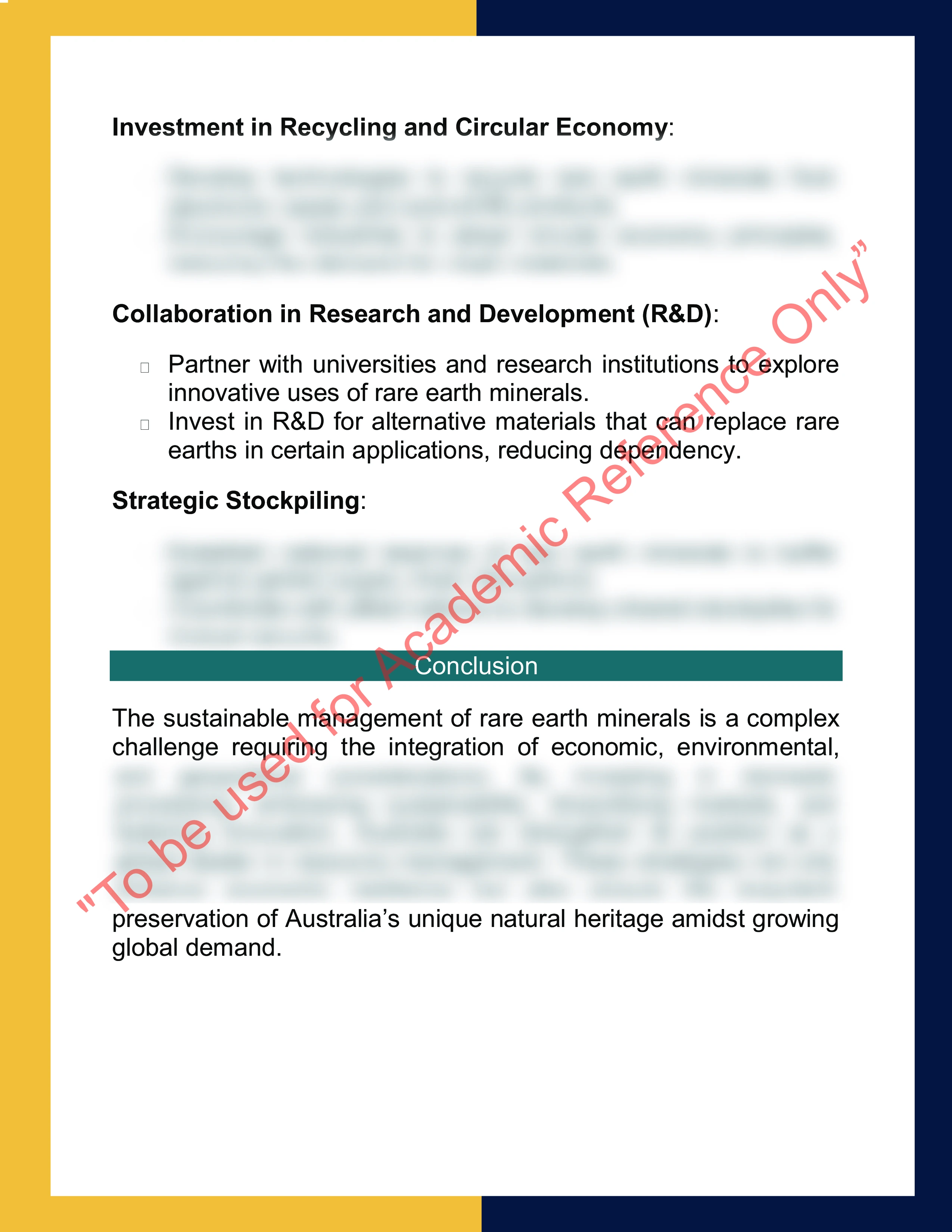 Assignment sample solution of GEO924 - Geopolitical Challenges and Environmental Policy 3