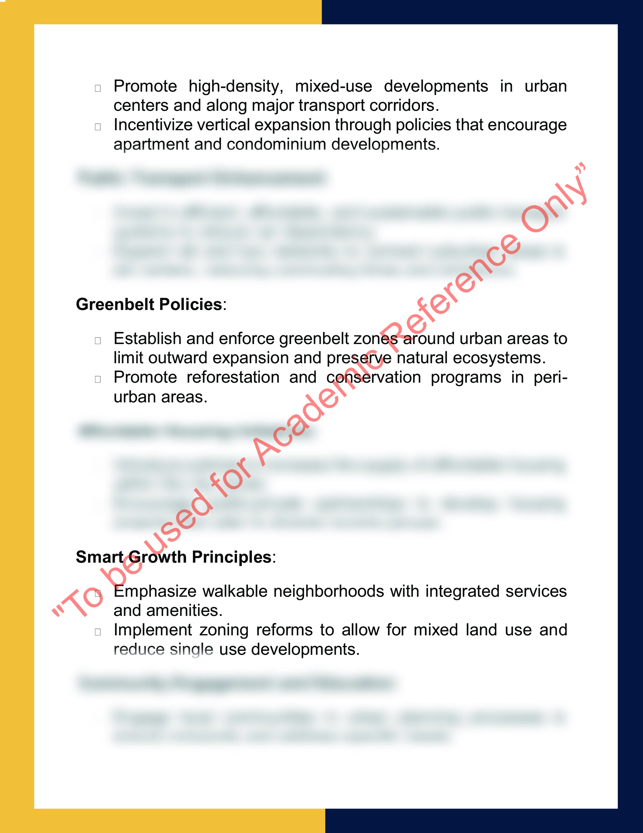 Assignment sample solution of course code GEO901 - Advanced Urban Geography and Sustainability 3