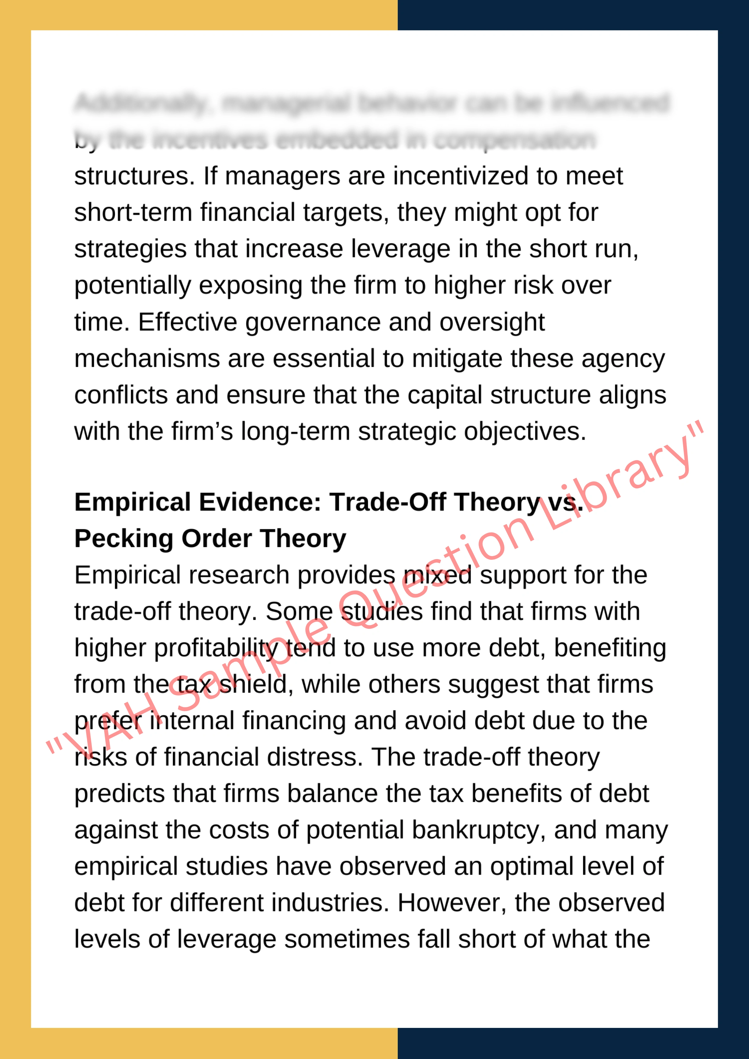 Assignment Sample Of Subject Corporate Finance – ACCT2001 4