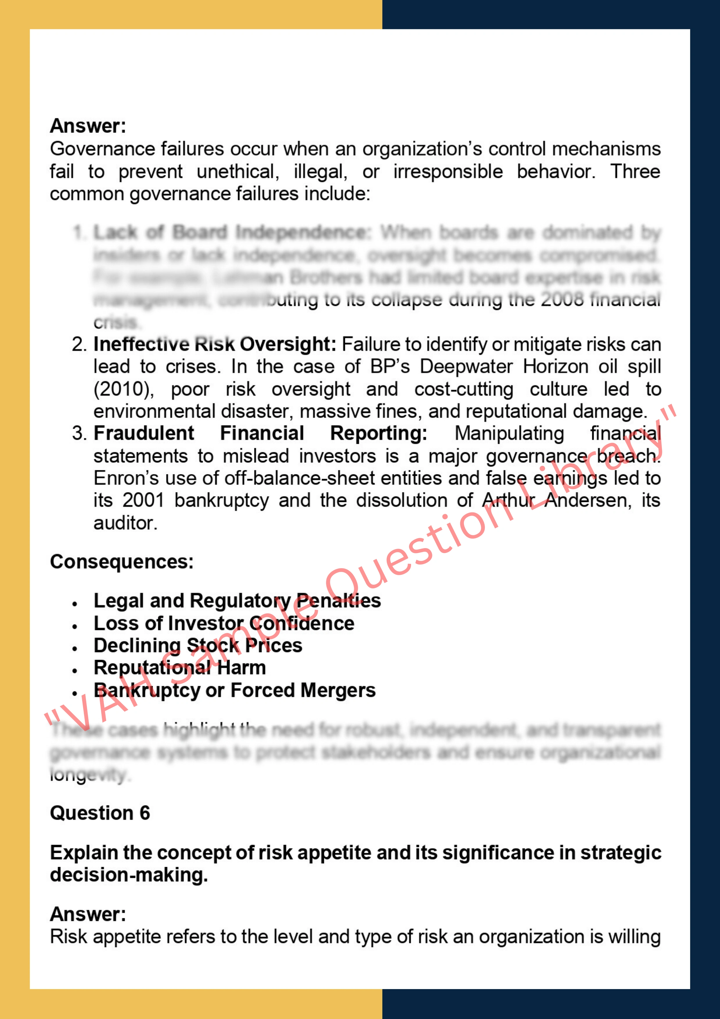GOVN6005– Corporate Governance and Risk 4