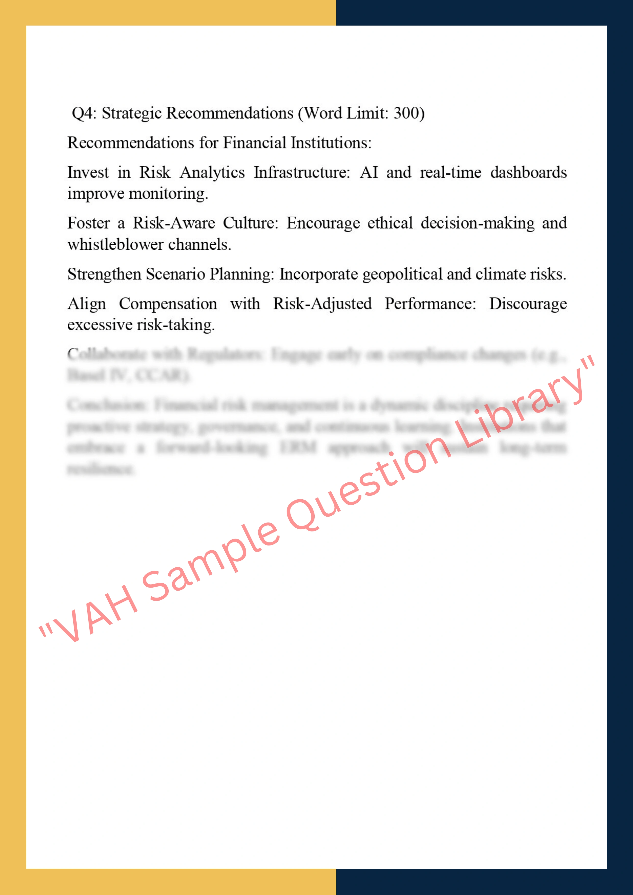 FINC6005: Financial Risk  Management 4