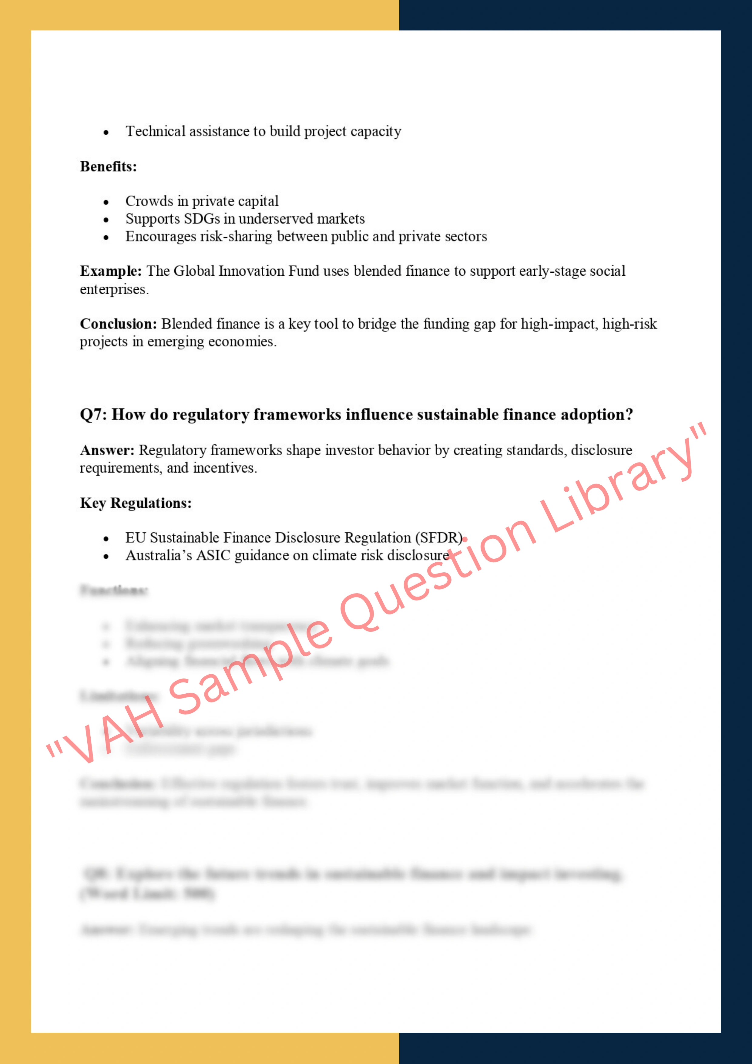 FINC6008- Sustainable Finance & Impact Investing 4