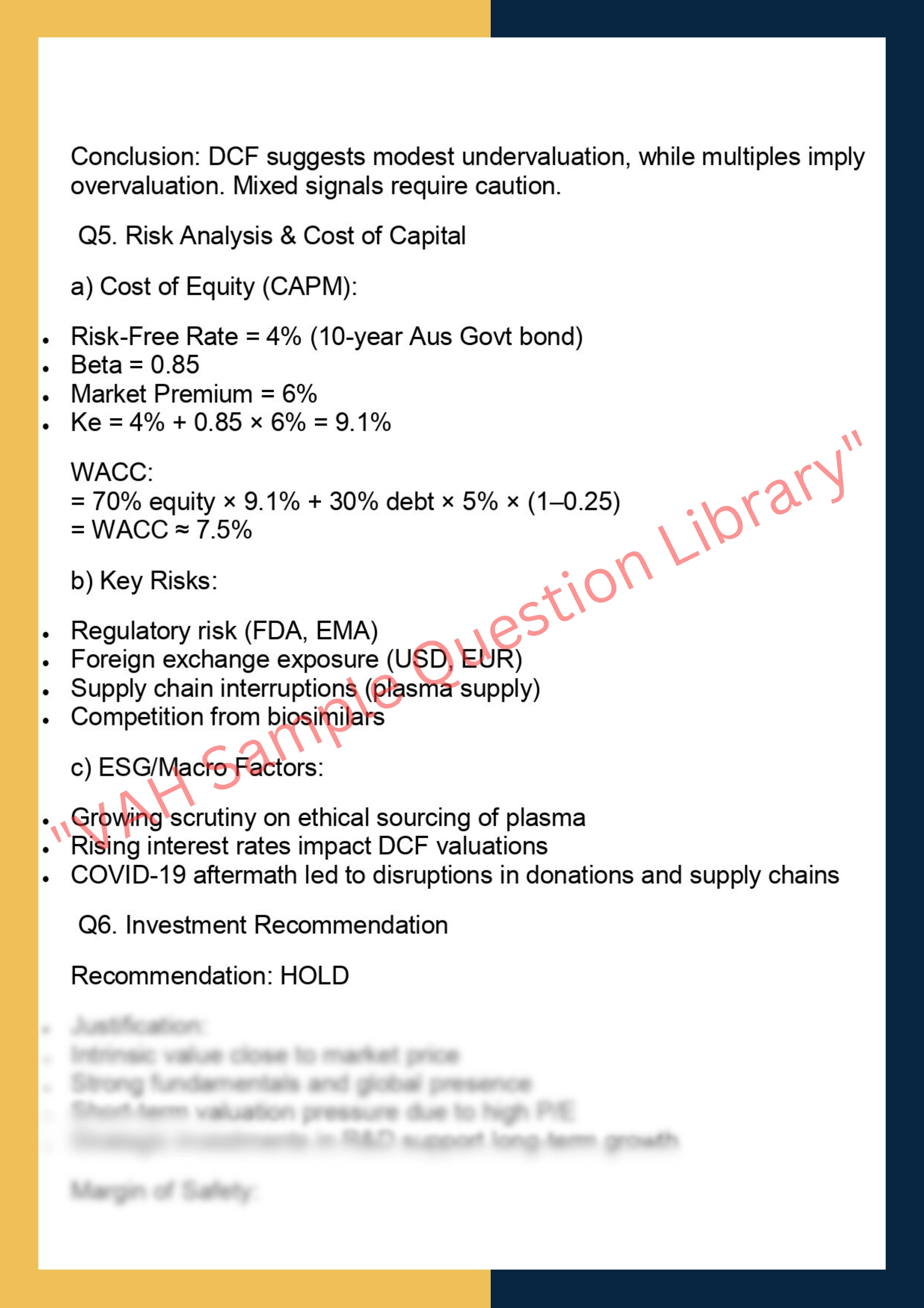 FINC6011 - Equity Analysis & Valuation 4