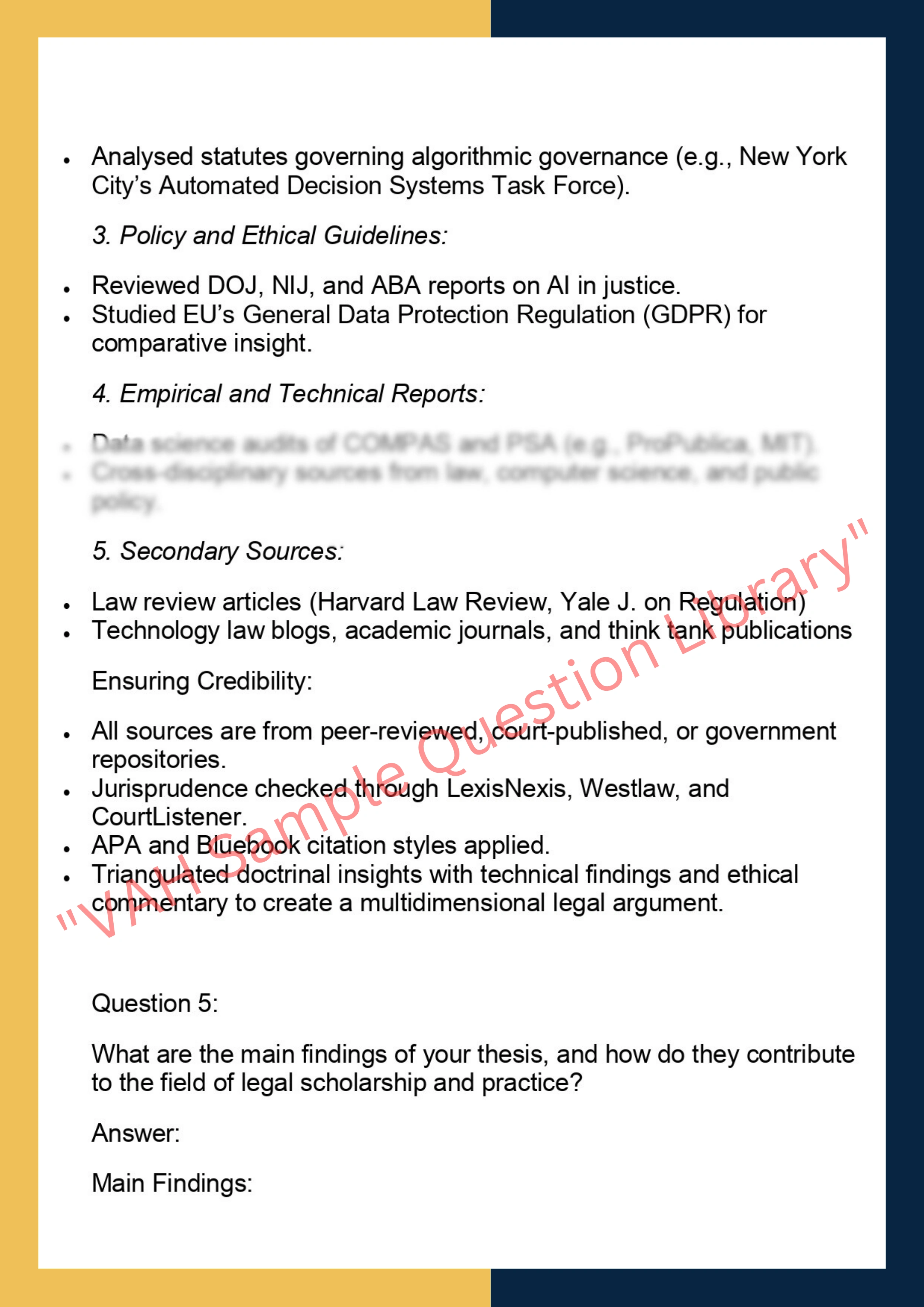 LAW7001–  Legal Research Thesis 4