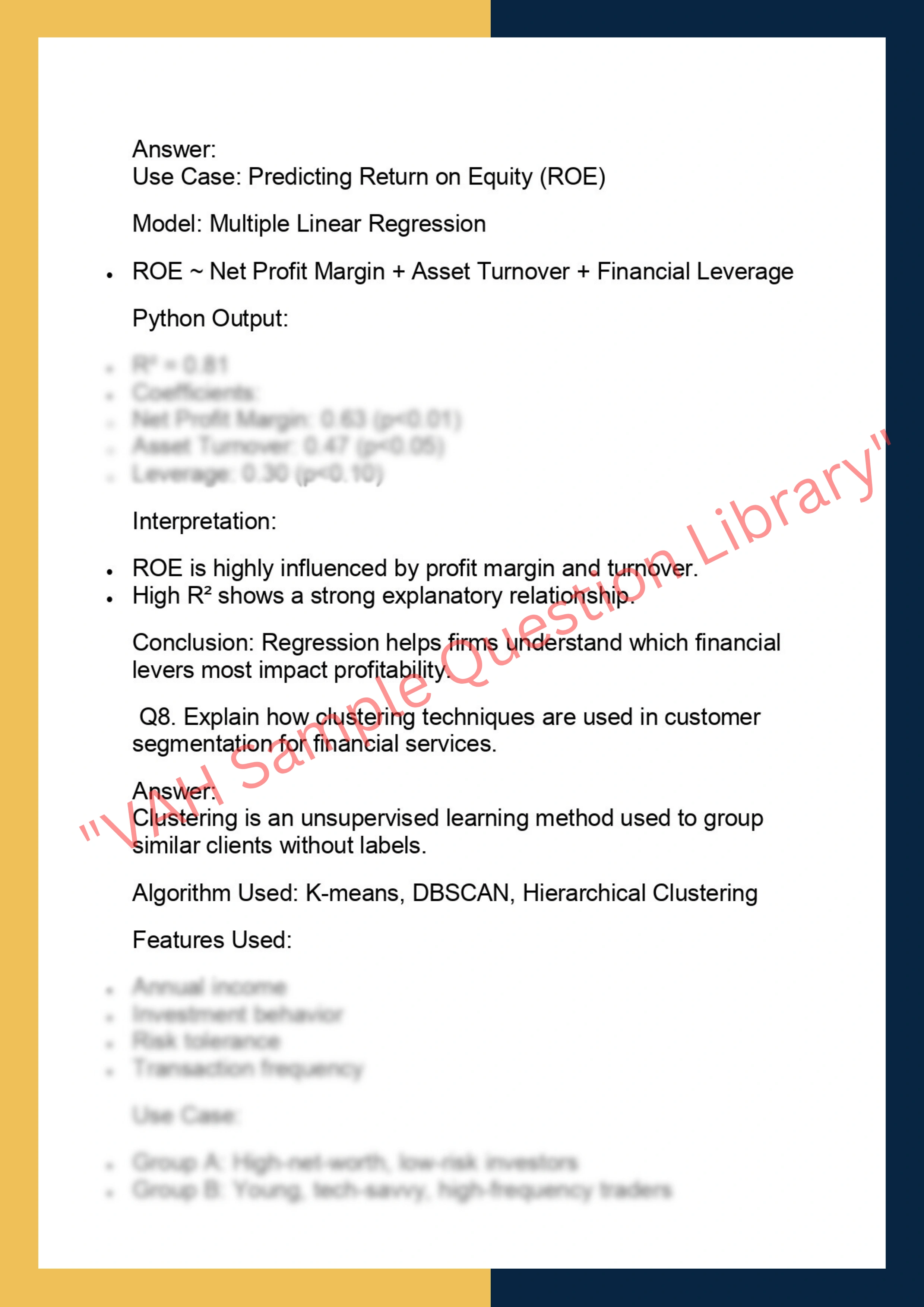 FINC6025 –  Financial Data Analytics 4
