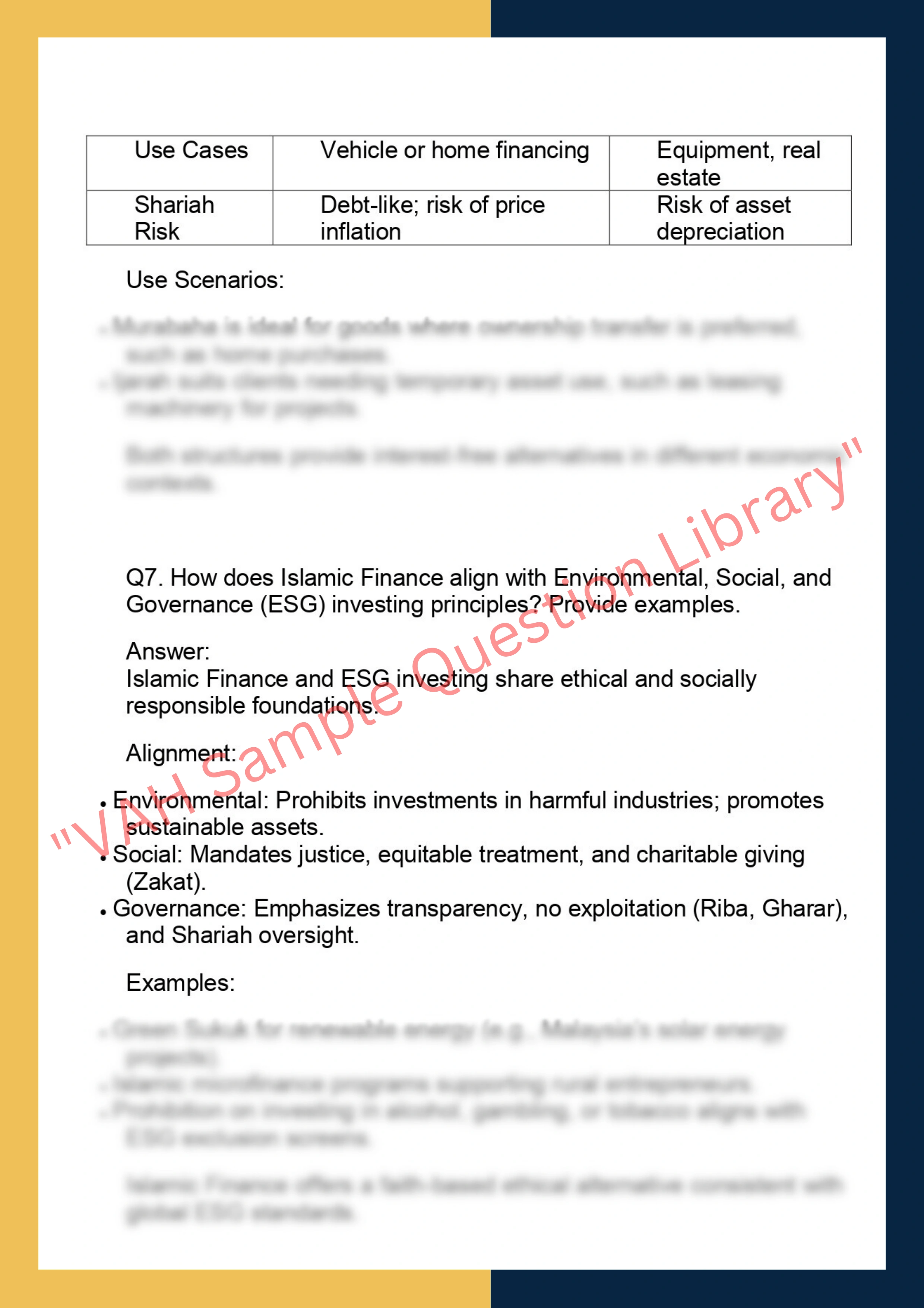 FINC6028 – Islamic Finance and Banking 4