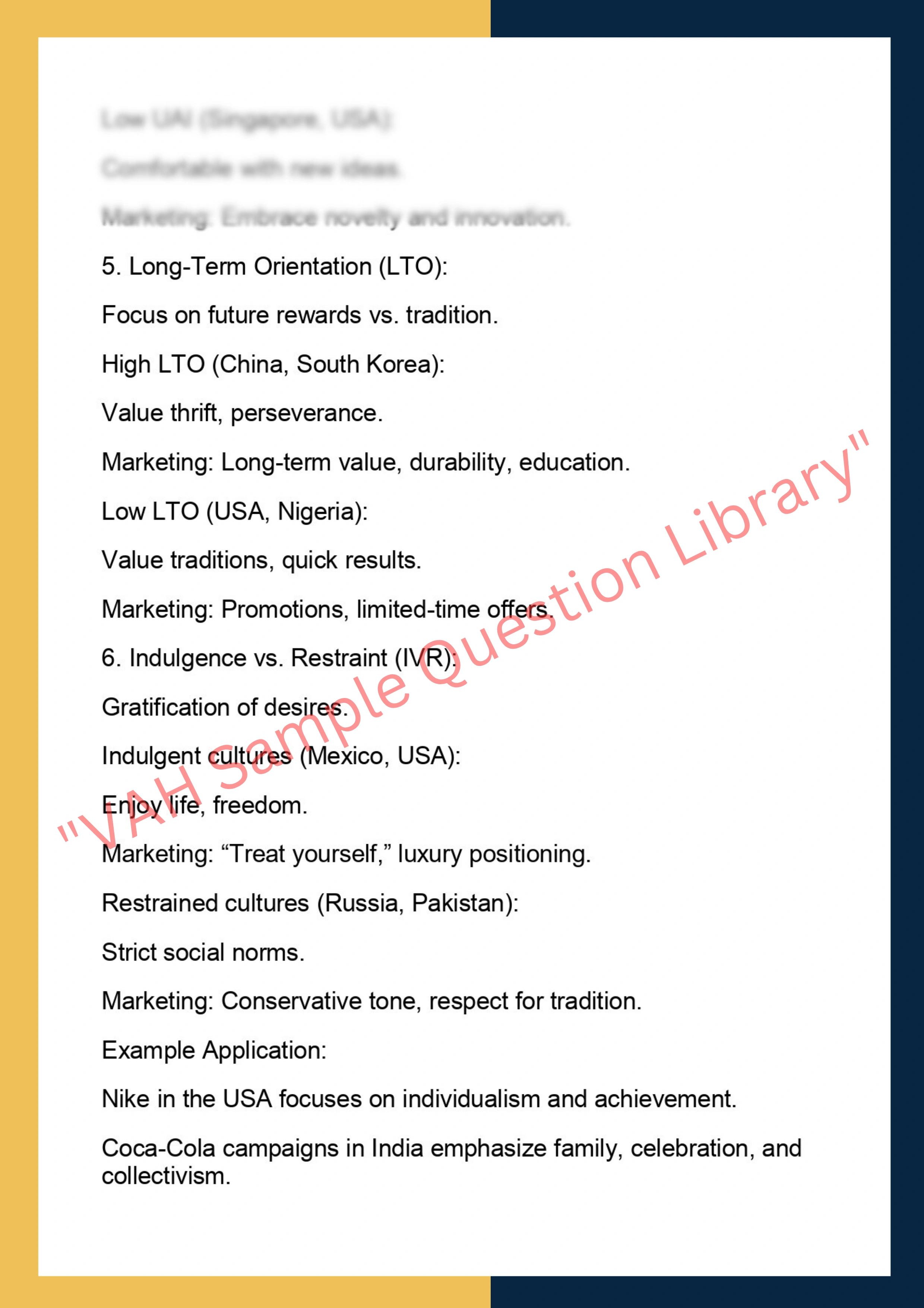 BUSMKT580– International and Cross-Cultural  Marketing 4
