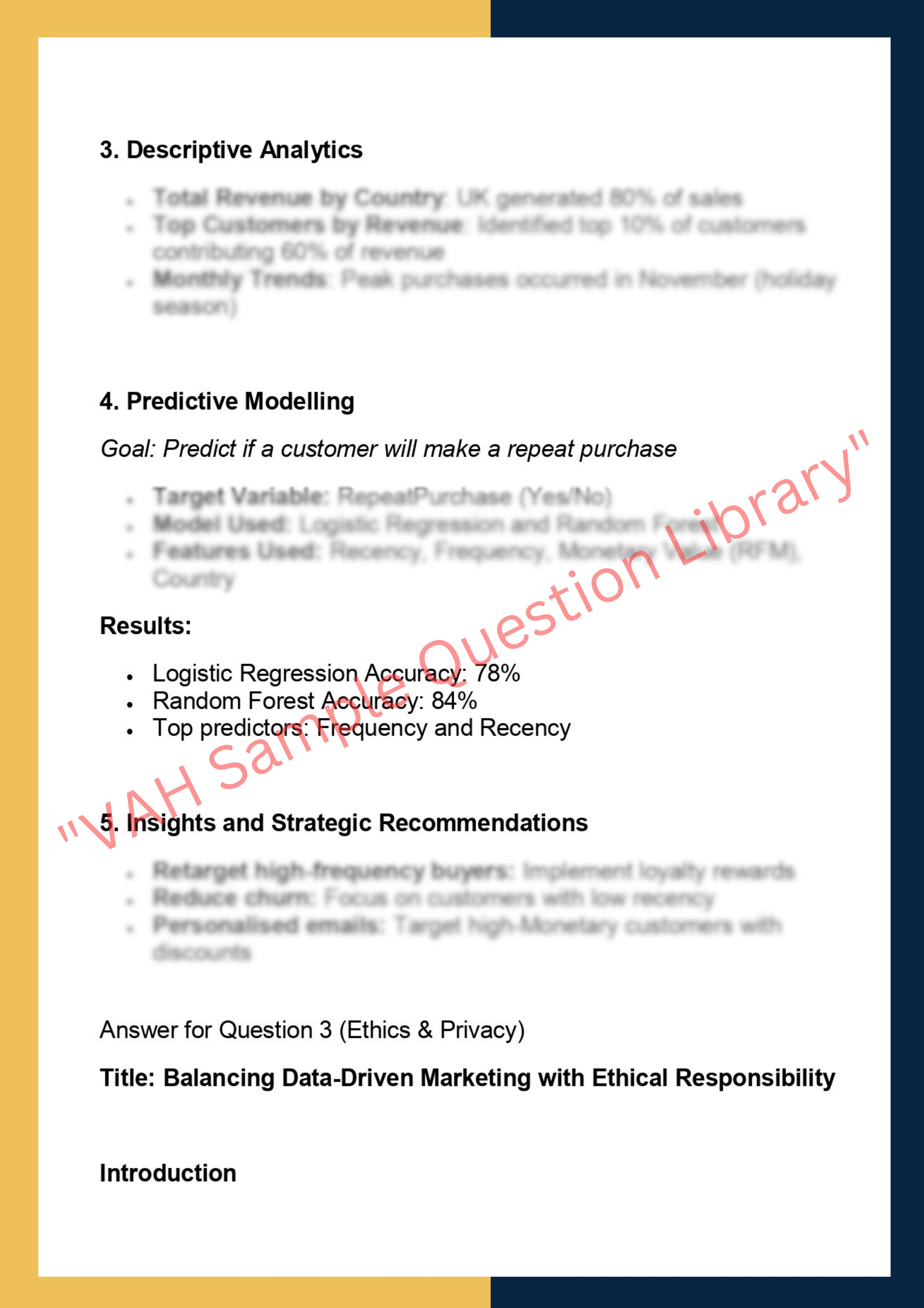 MK7007 –  Marketing Analytics 4