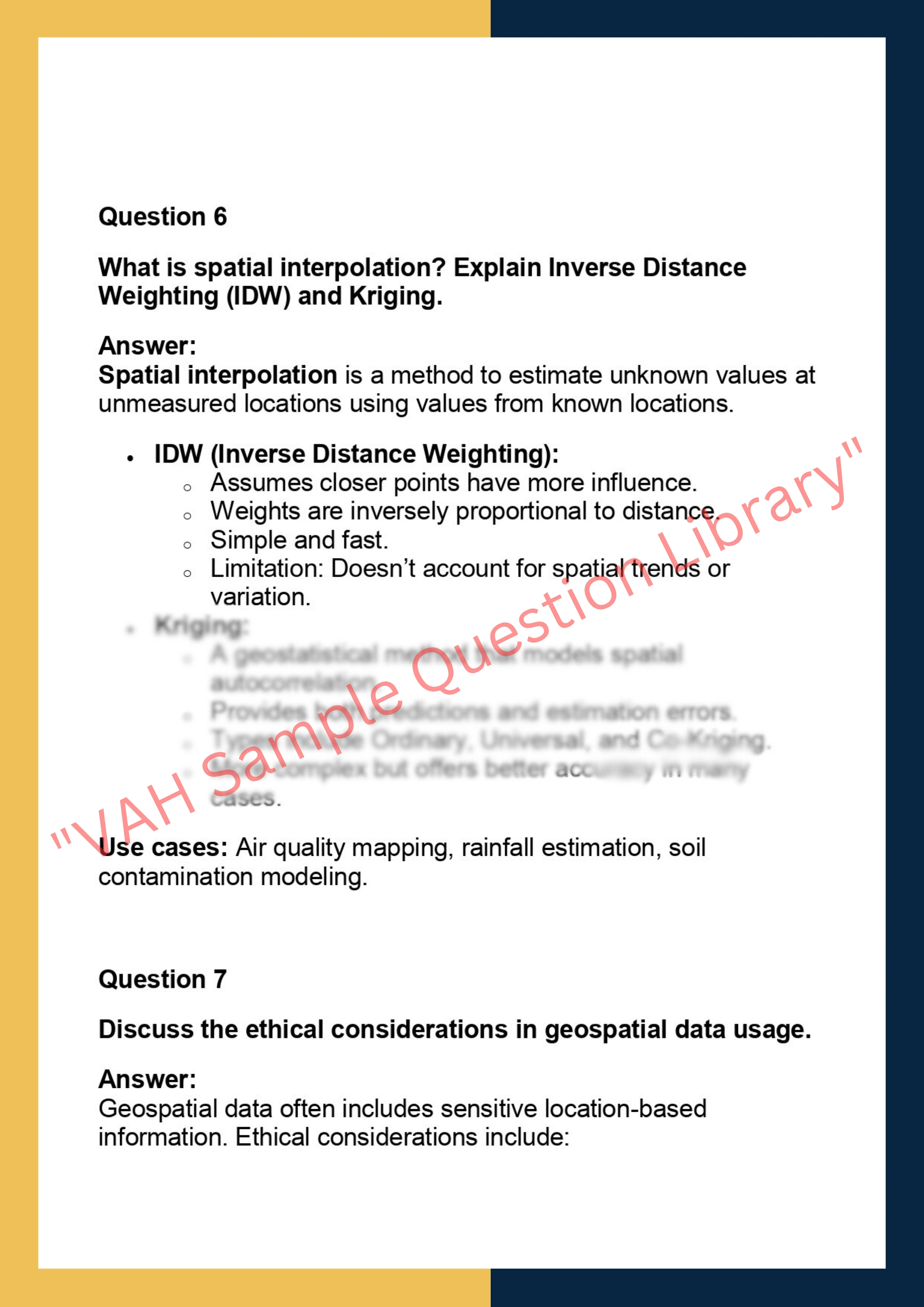 DSCE6018 – Geospatial Data Analytics 4