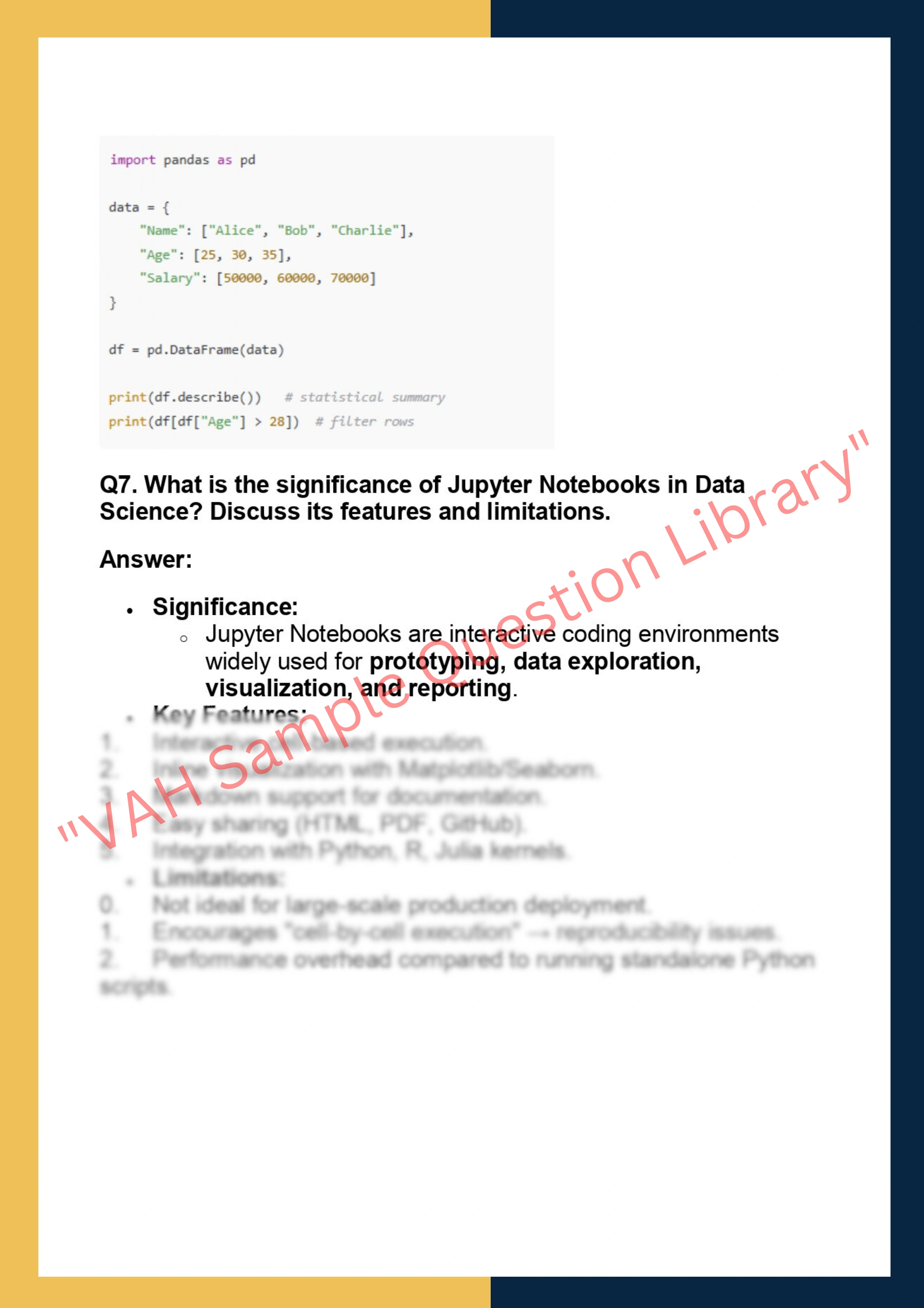 PYPR601 – Python Programming for Data  Science 4