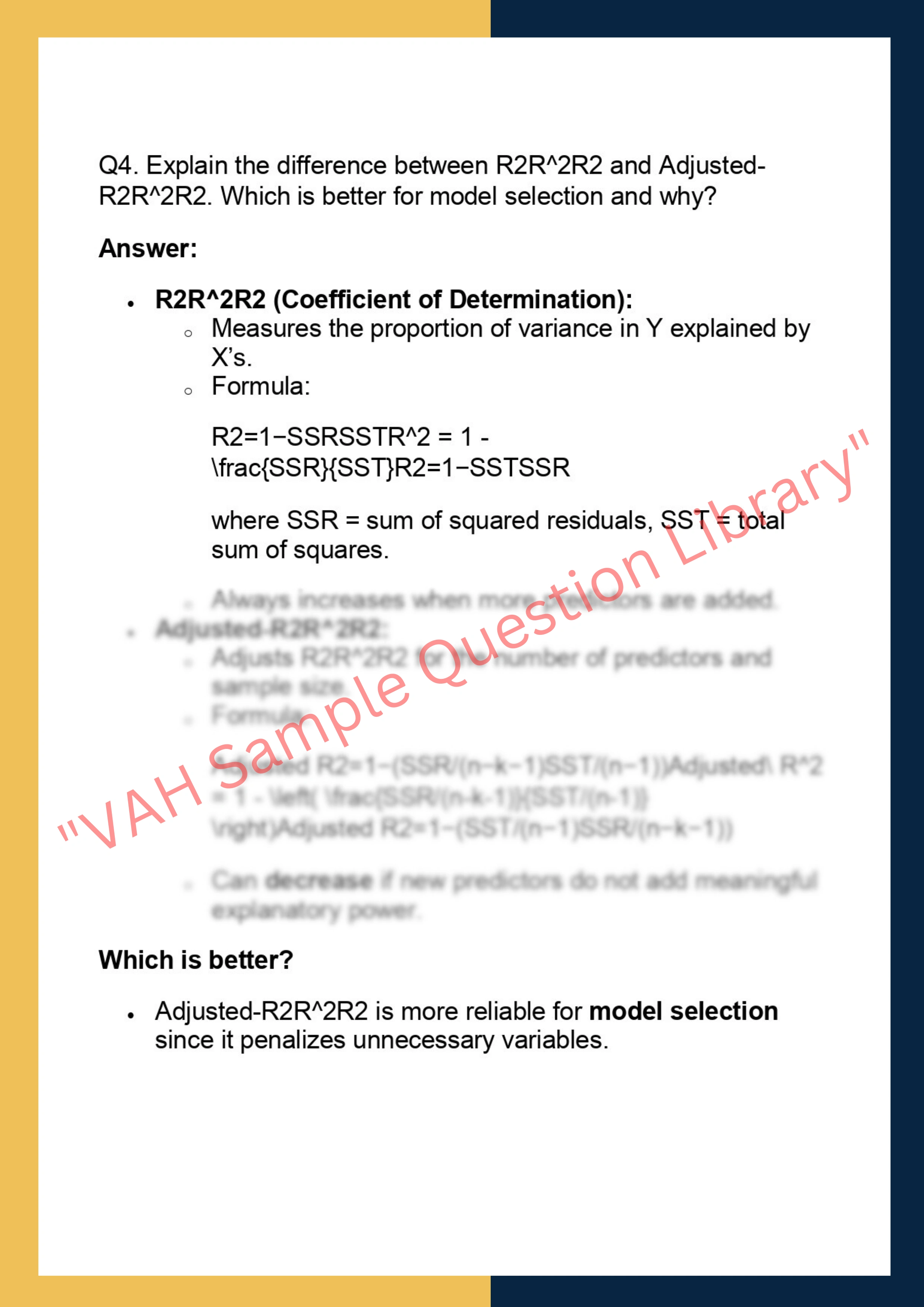 DS6002– Linear Models & Regression 4