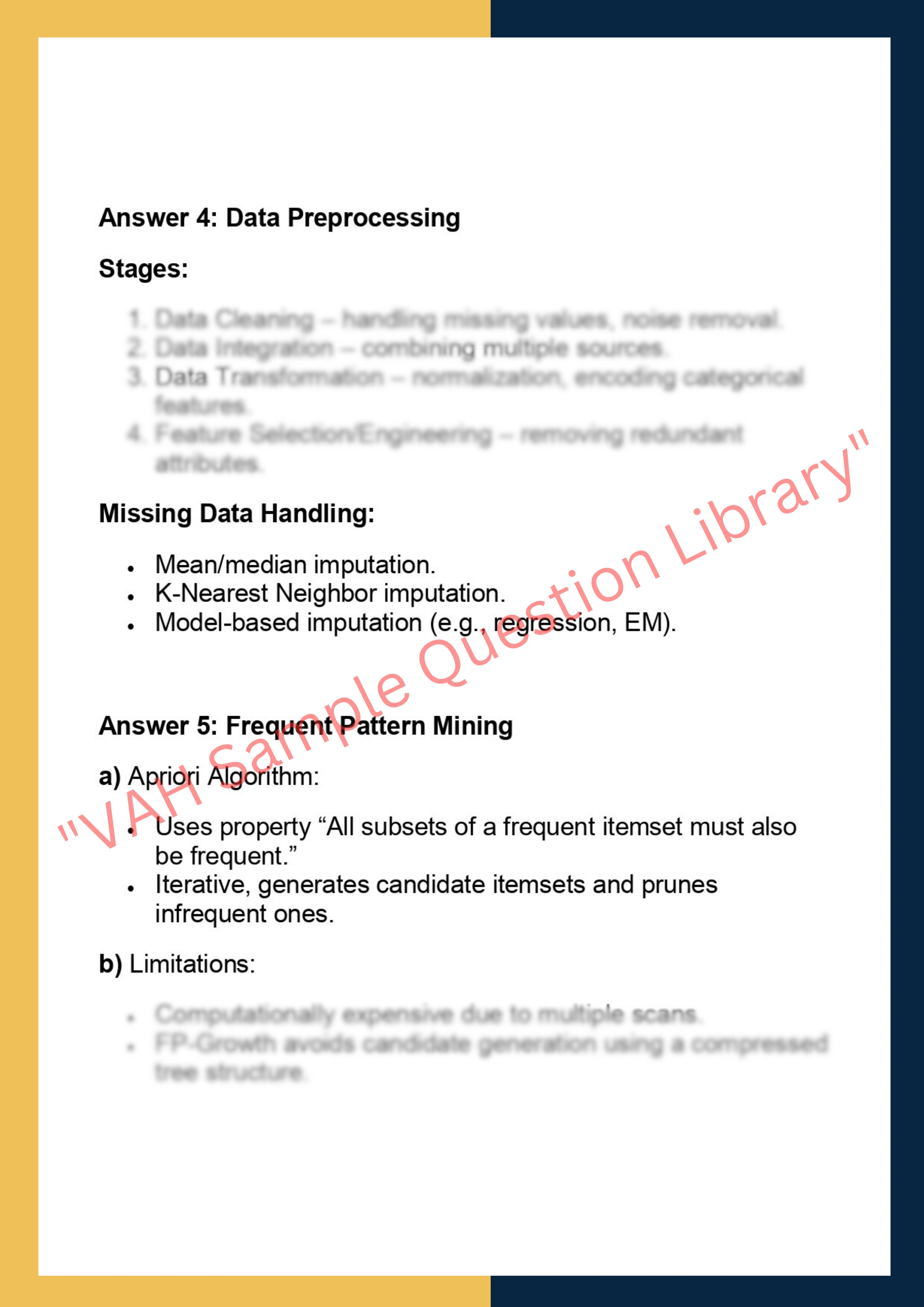 Machine Learning and Data  Mining 4