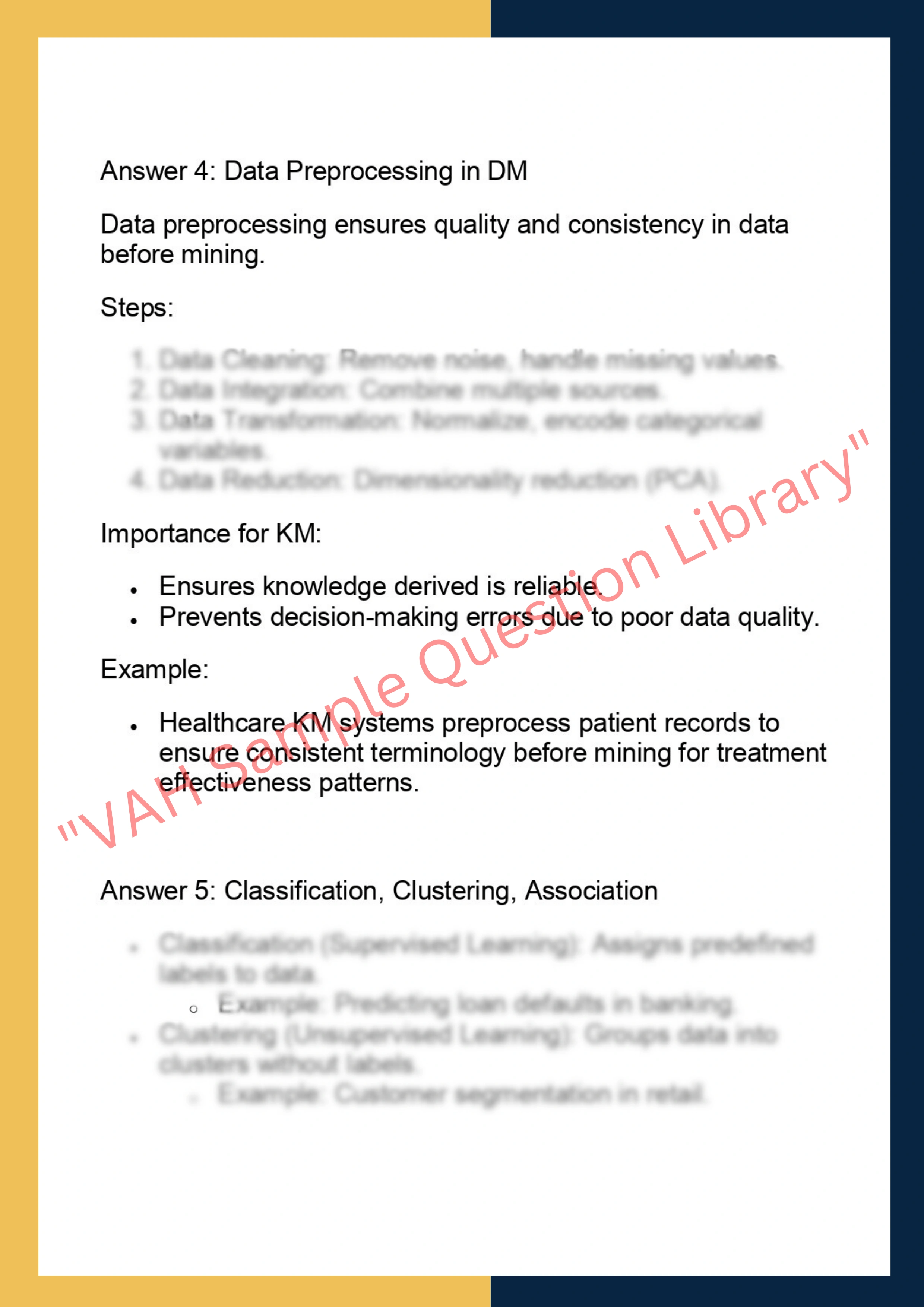 CSE6052– Knowledge Management and  Data Mining 4