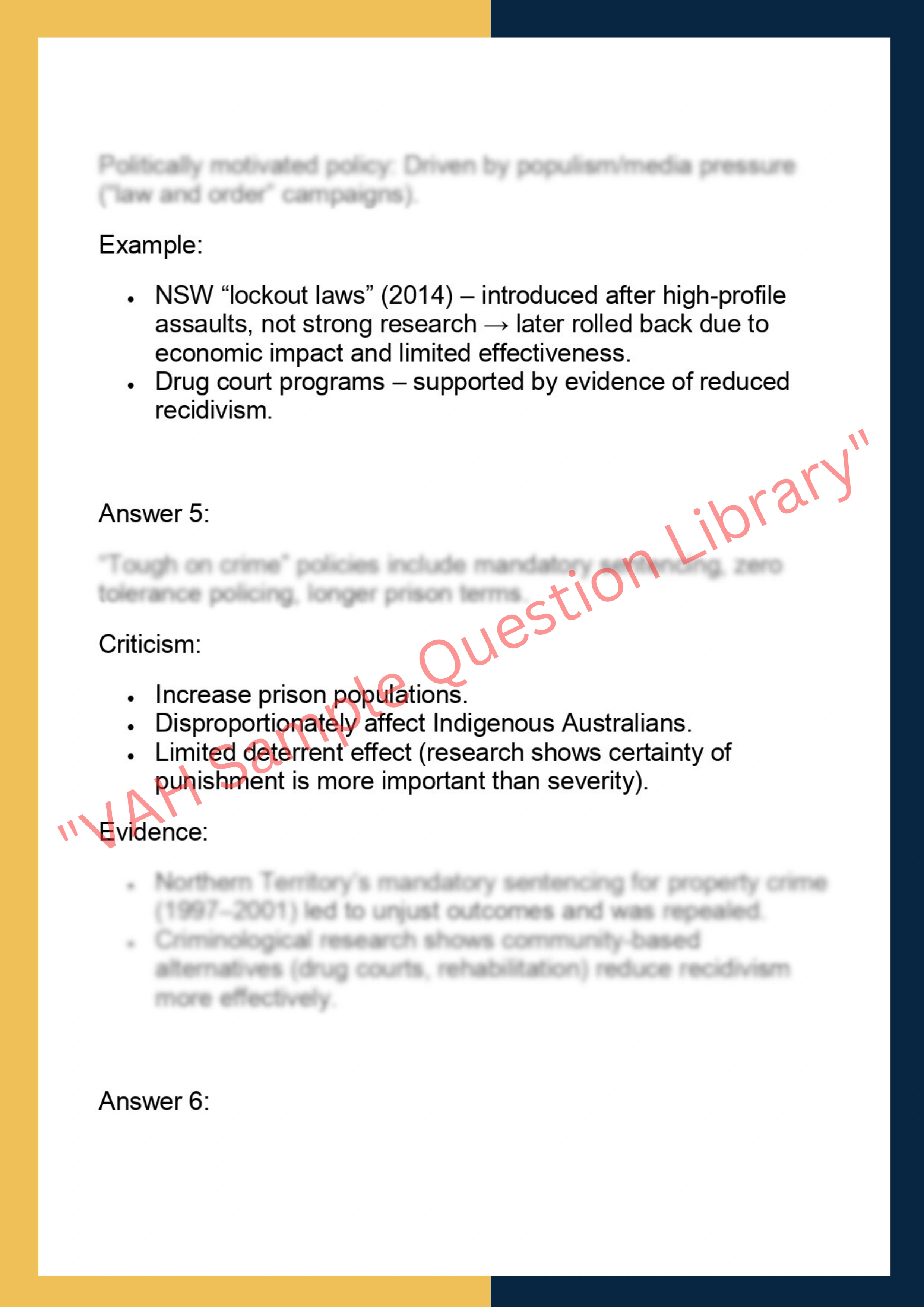 LAWS6032– Crime Research and Policy 4