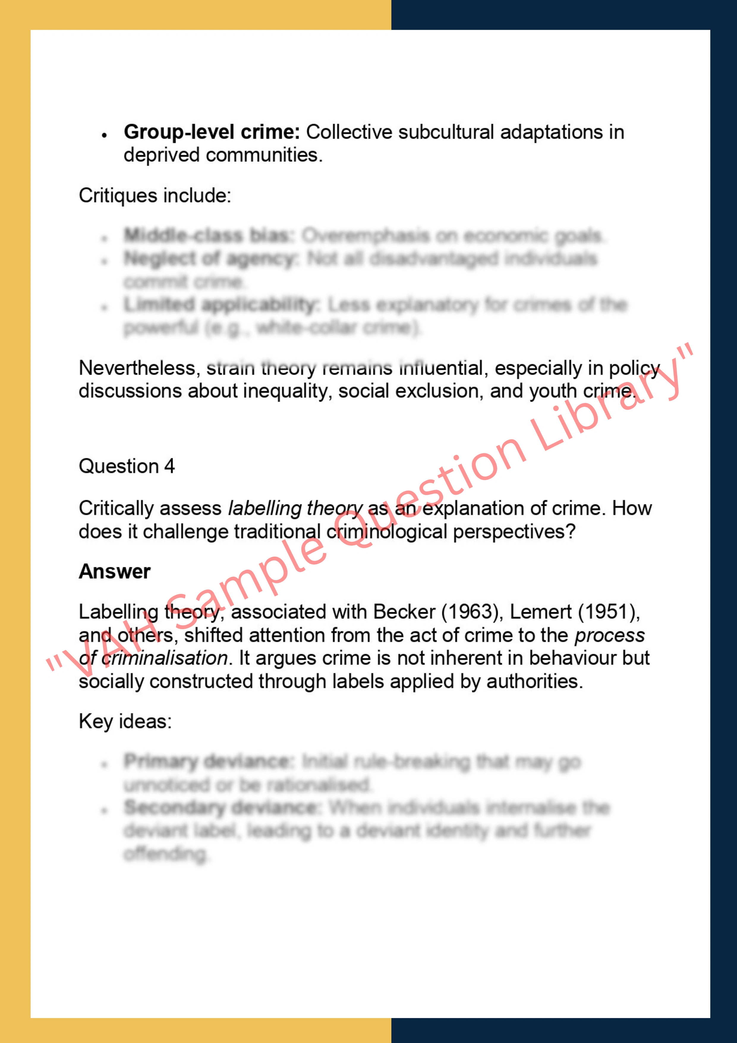 LAWS6048 –  Explaining Crime 4