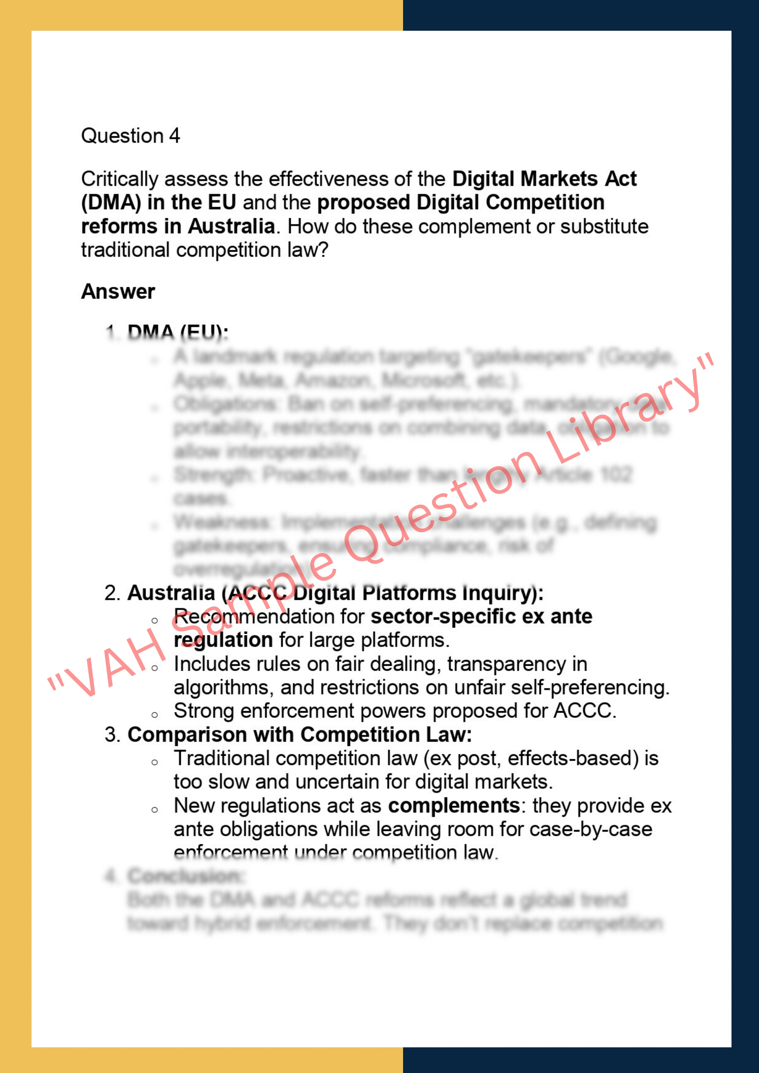 LAWS90171 – Competition in Digital Markets 4