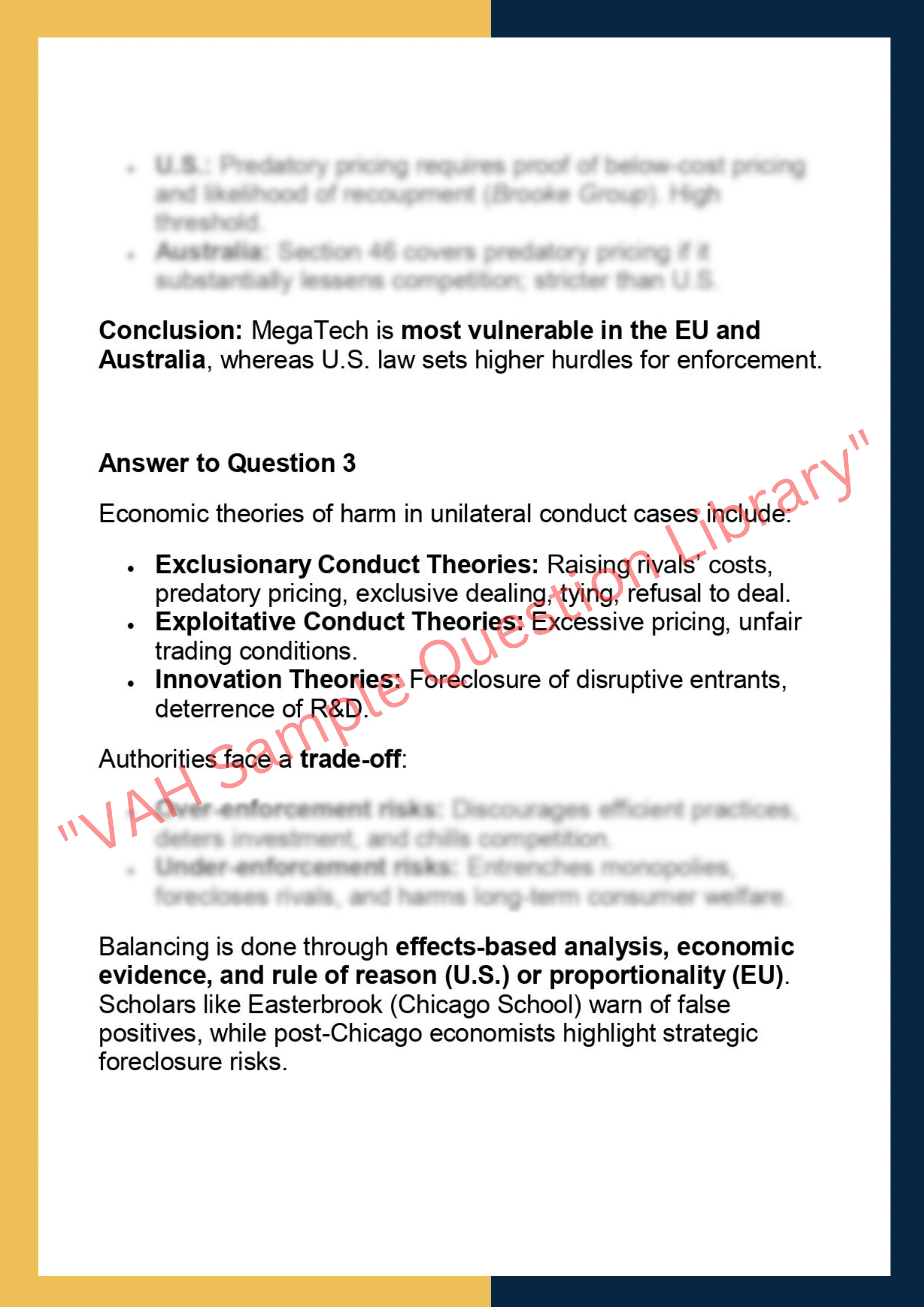 LAWS90066  – Unilateral Conduct 4