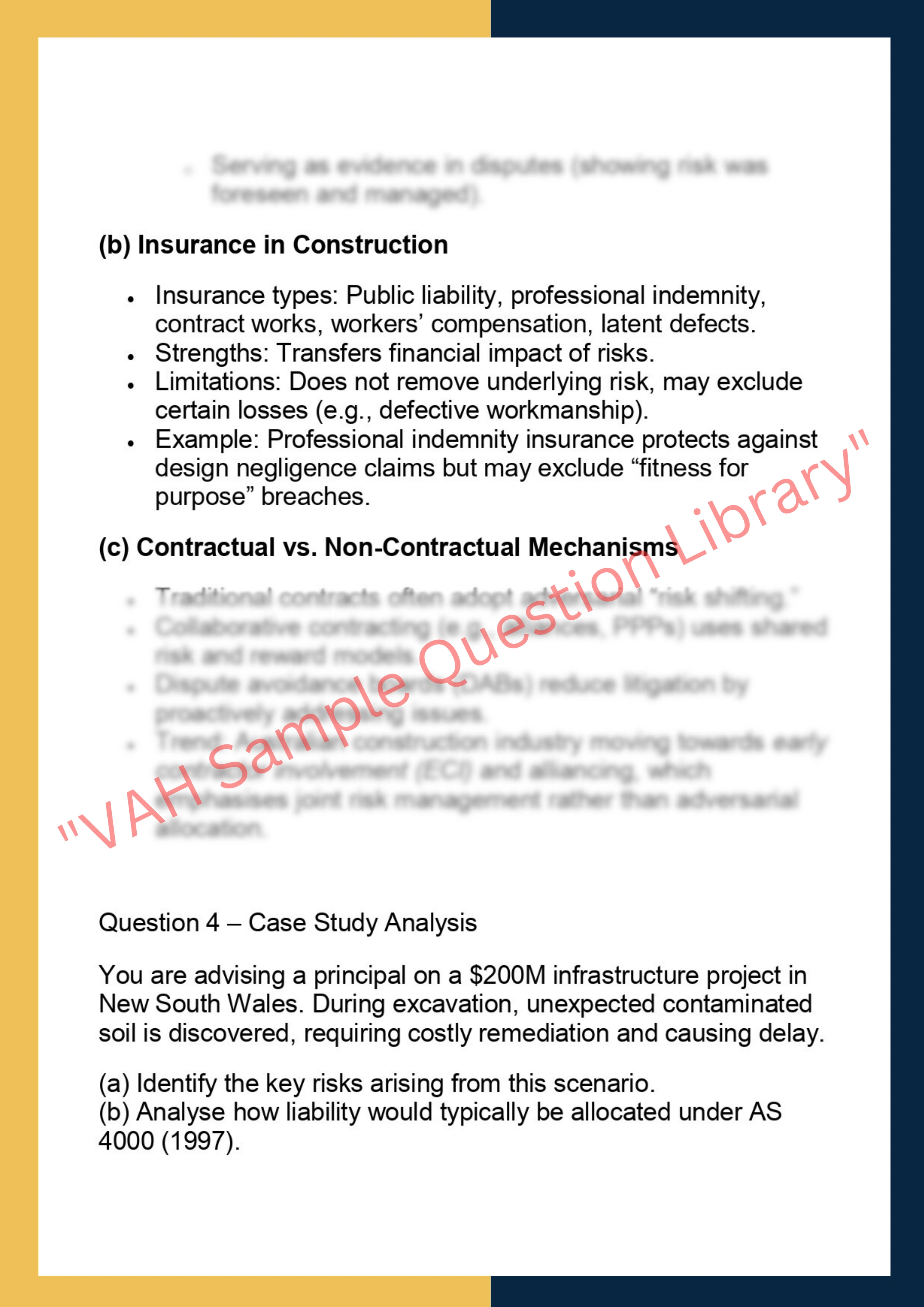 LAWS70149  – Construction Risk 4