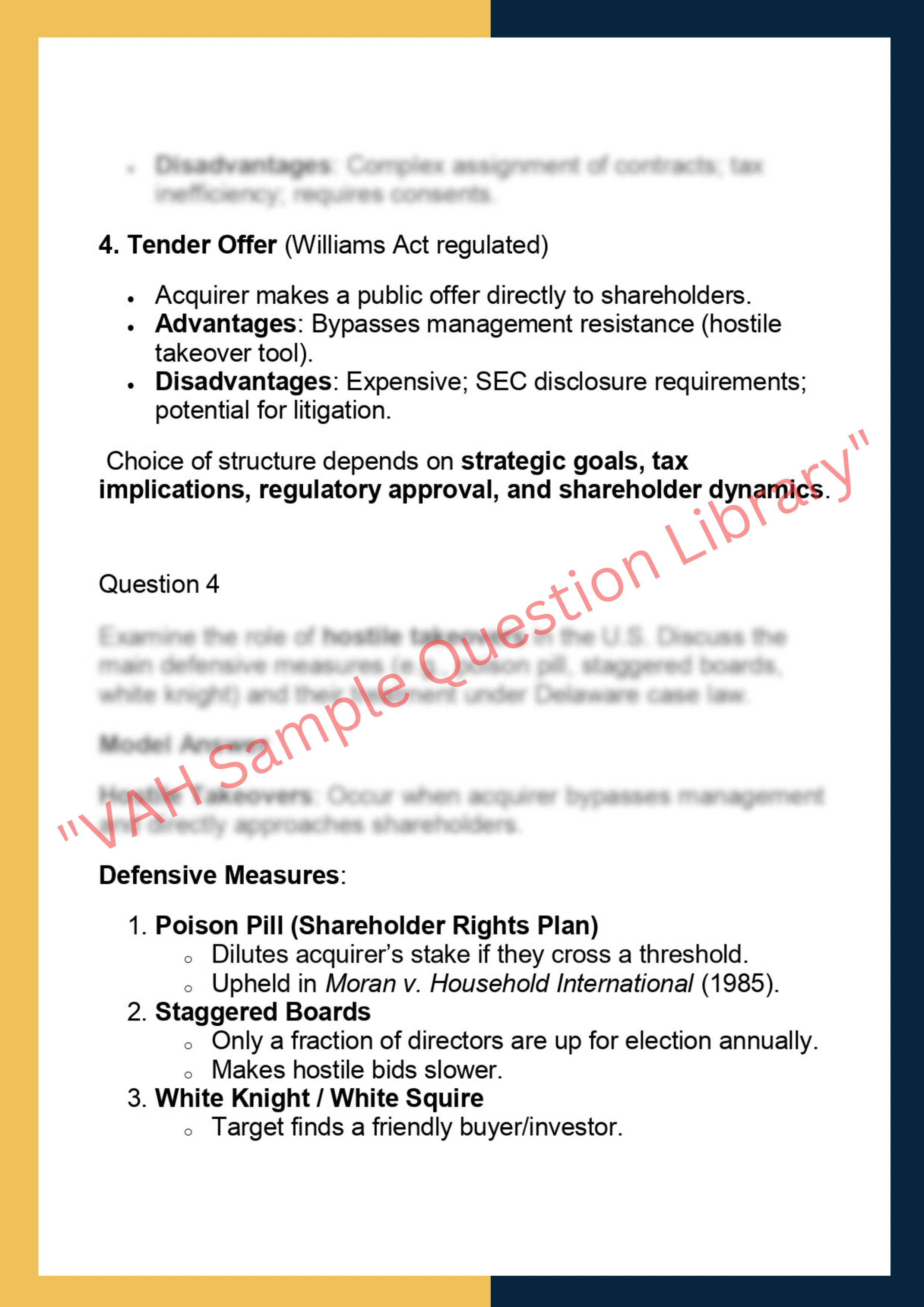 SOLM010 – Mergers and Acquisitions 4