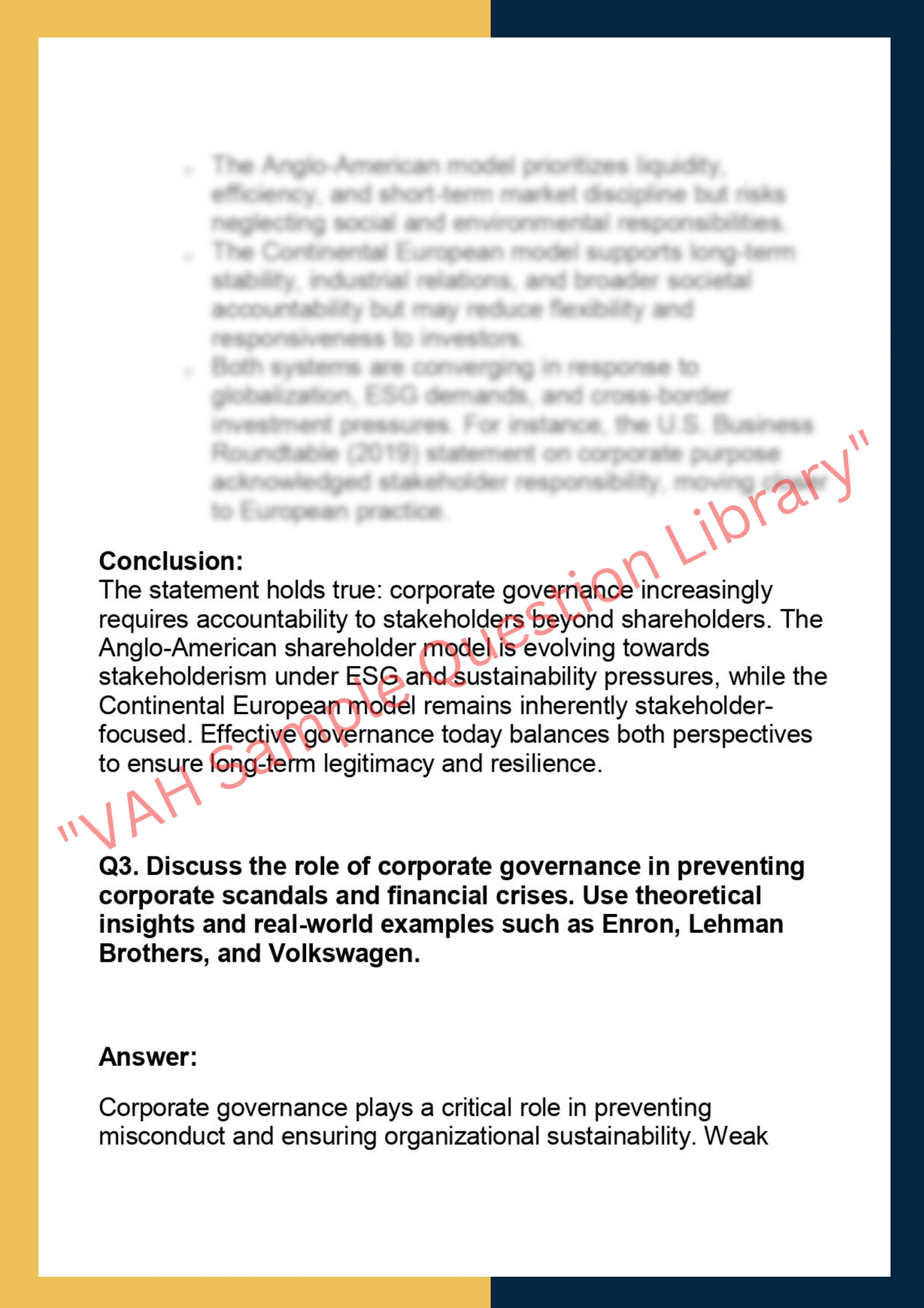 SOLM022 –  Corporate Governance: Foundational and Theoretical 4