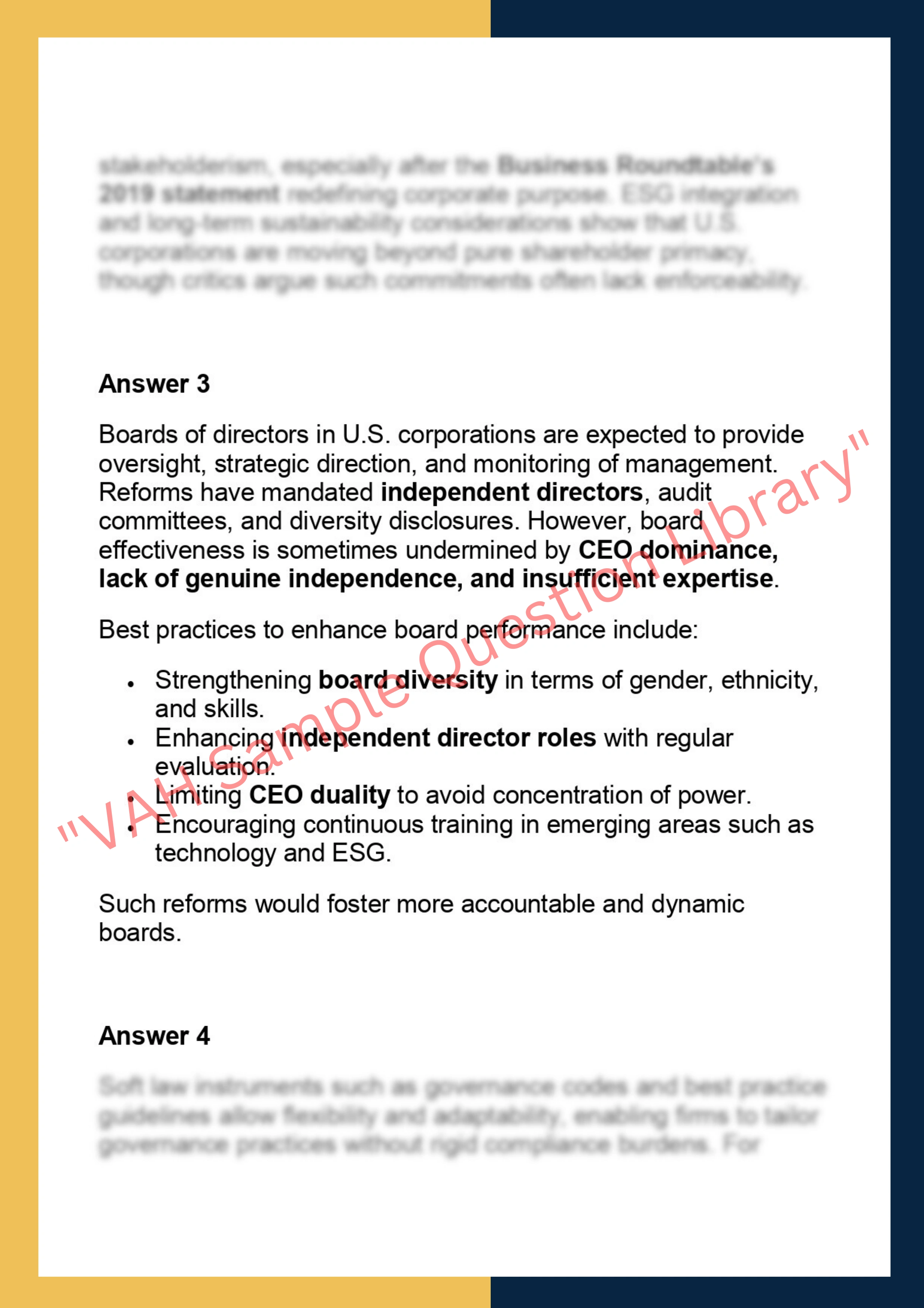 SOLM023 –  Corporate Governance: Operation and Practice 4