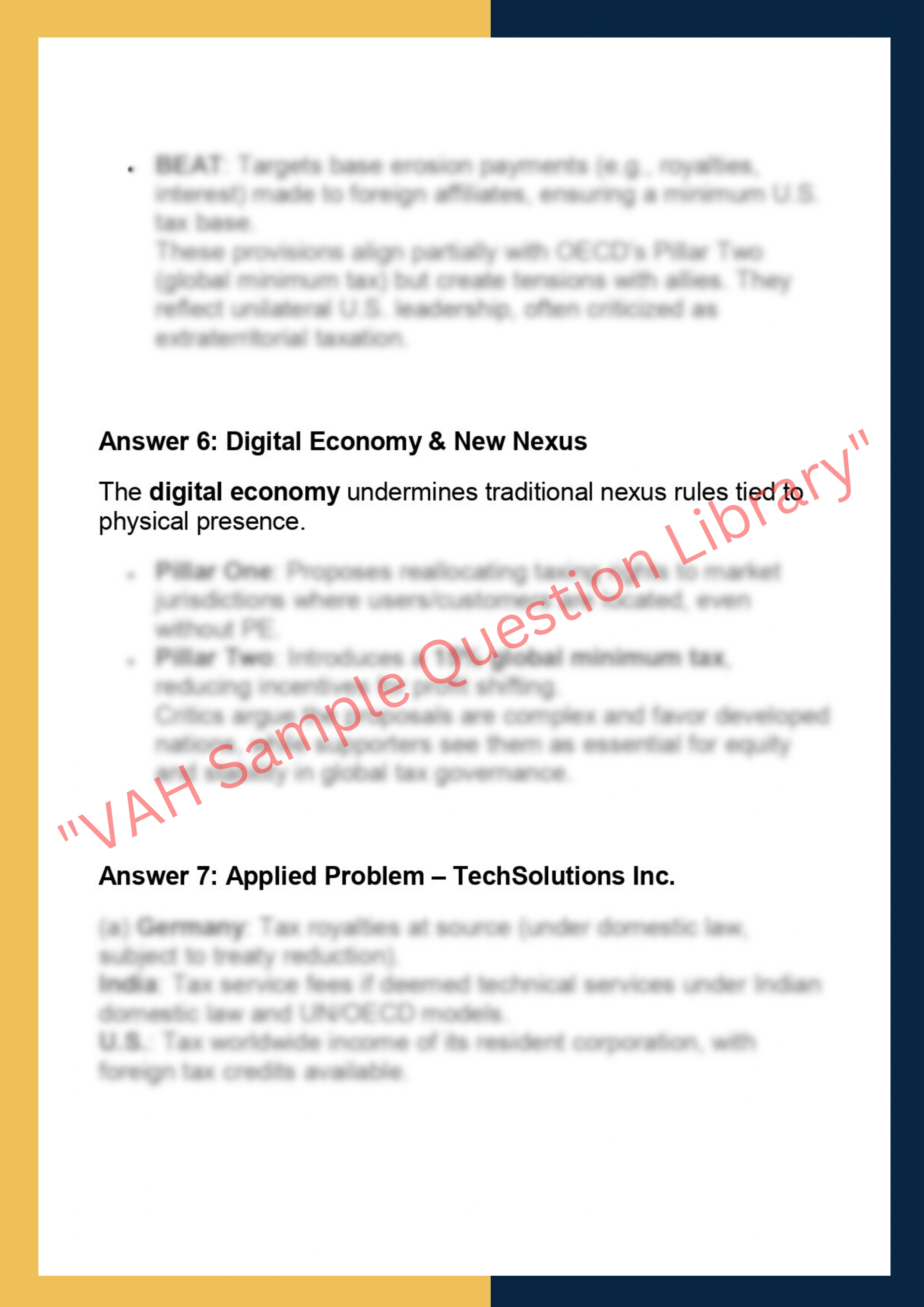 SOLM119–  International Tax Law 4
