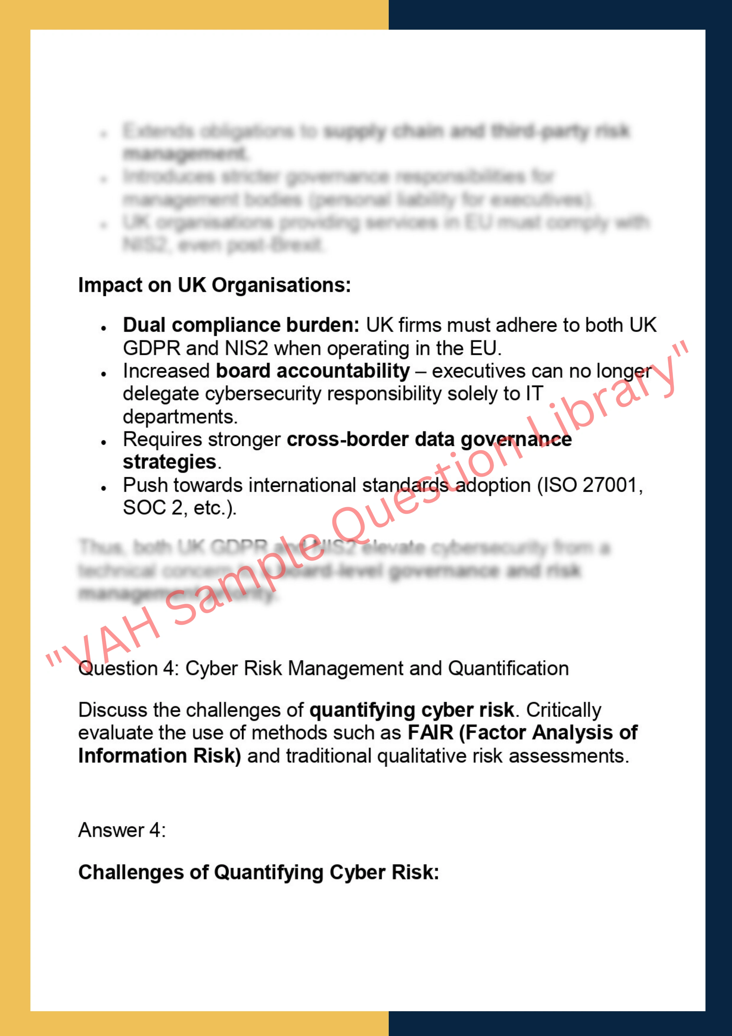 CYBR7004 – Cybersecurity & Risk Governance 4