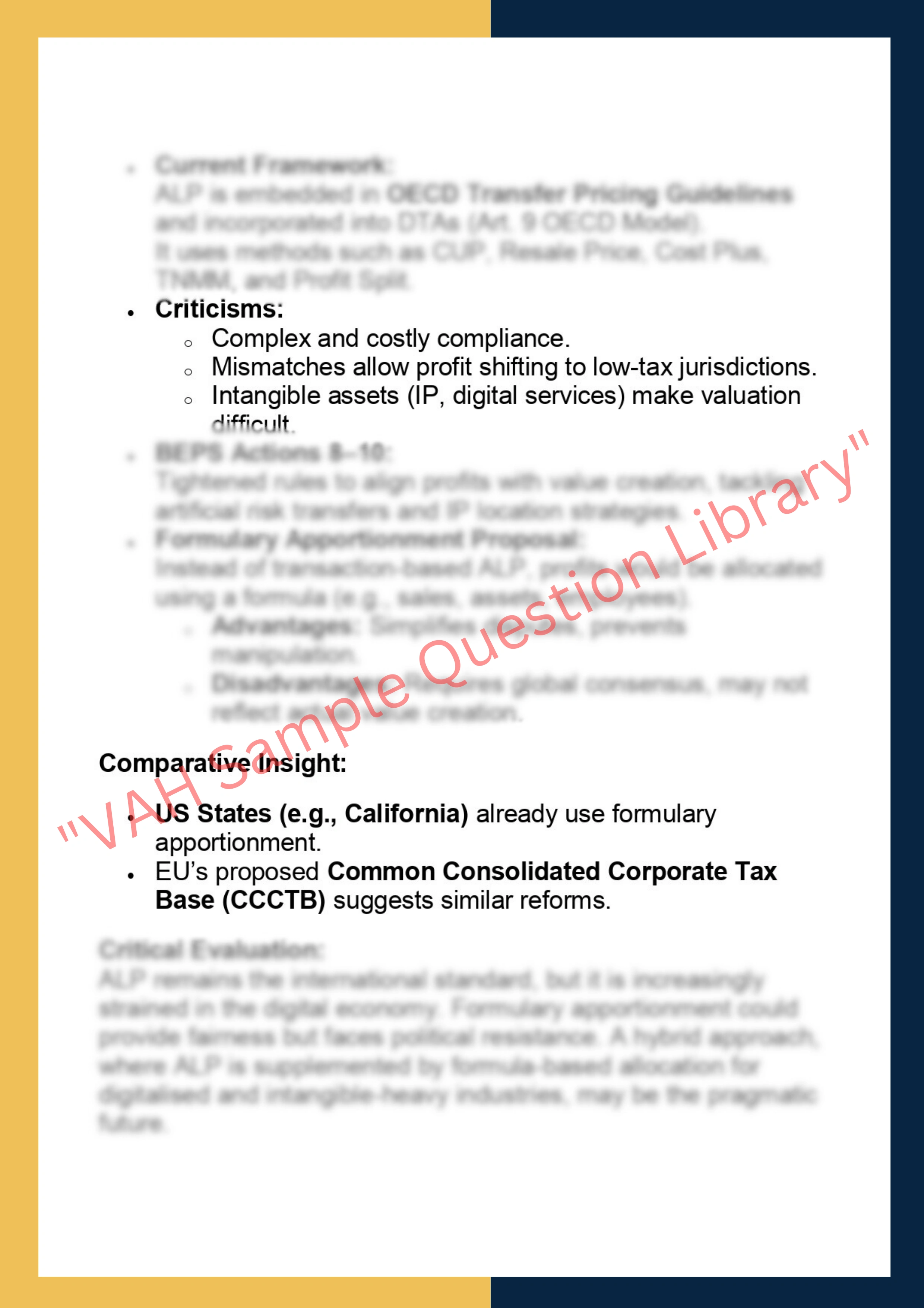 SOLM119 –  International Tax Law 4
