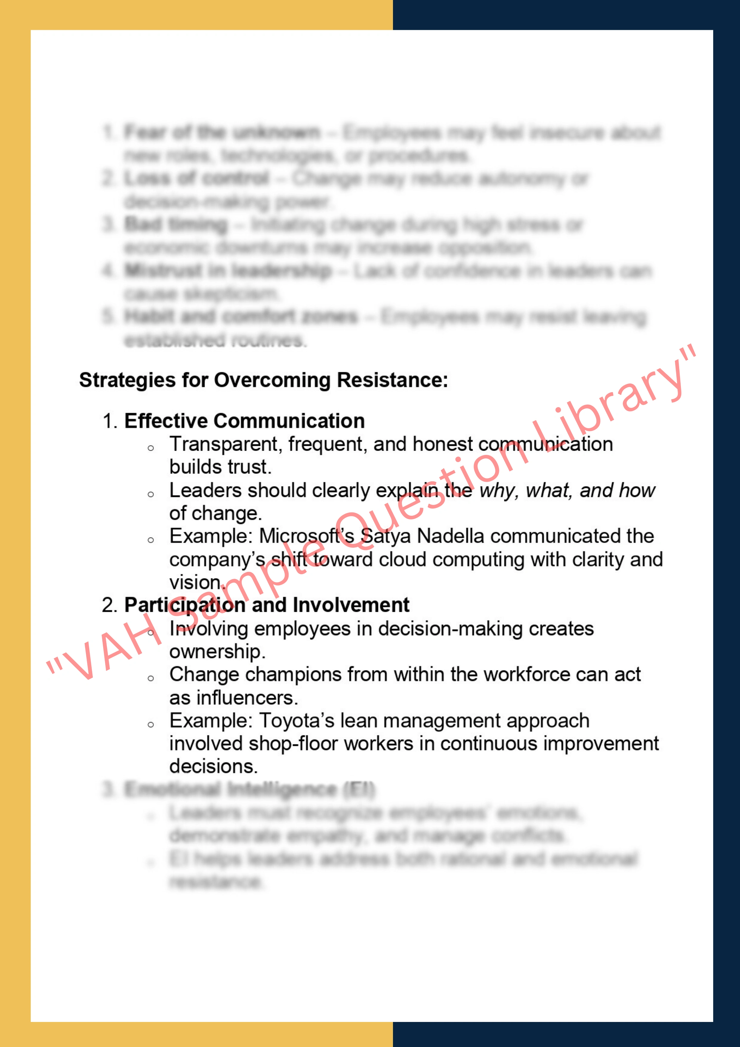 MGMT7320 –  Leadership and Change  Management 4