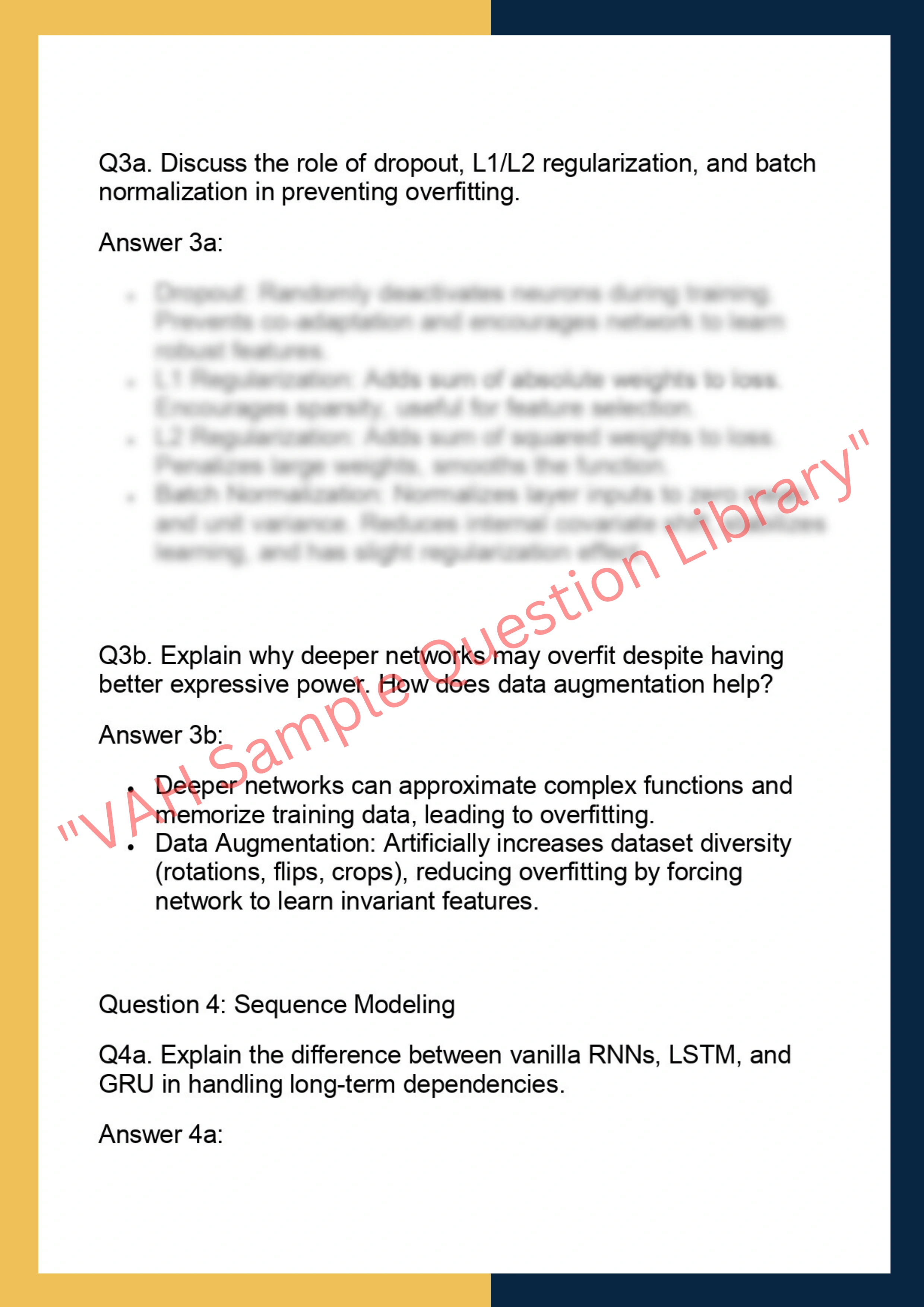 COMP9444 – Neural Networks and Deep  Learning 4