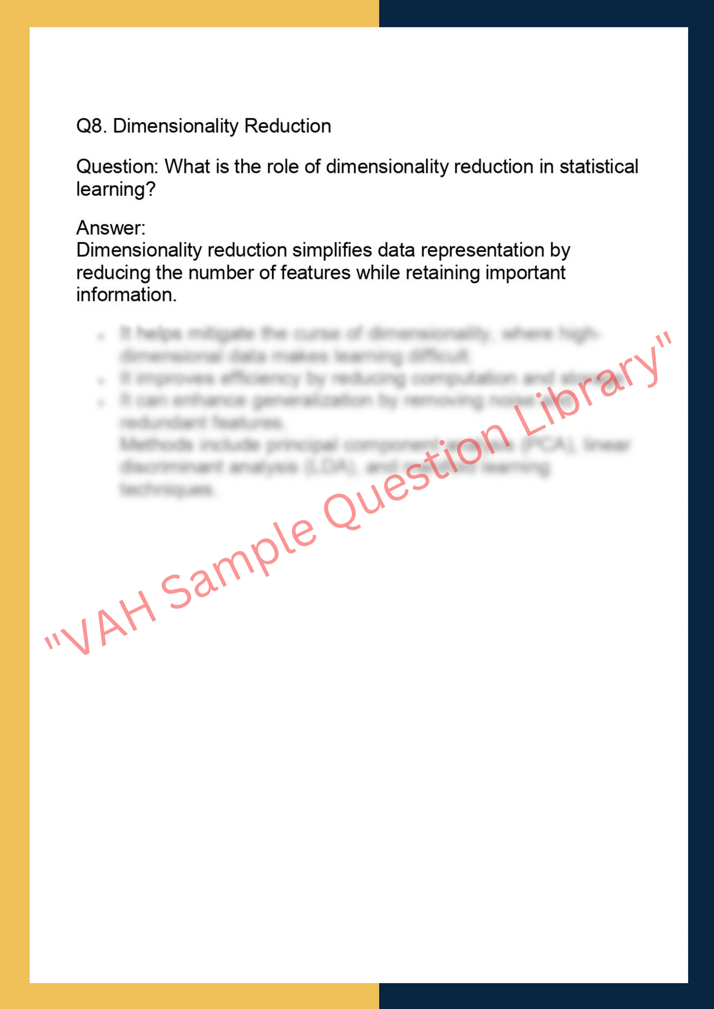 COMP7420 – Statistical Machine Learning 4