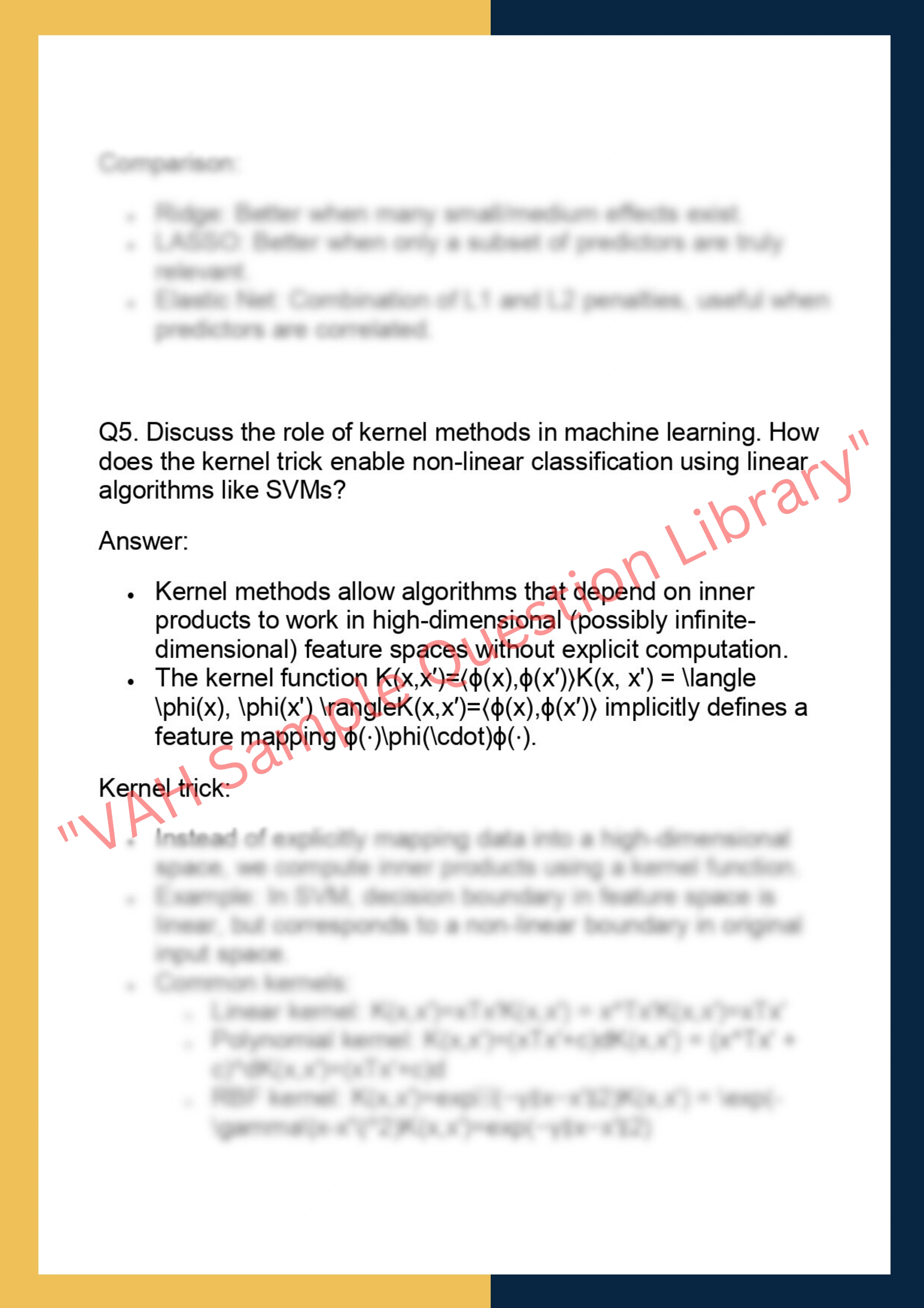 MAST90140 – Statistical Machine Learning 4