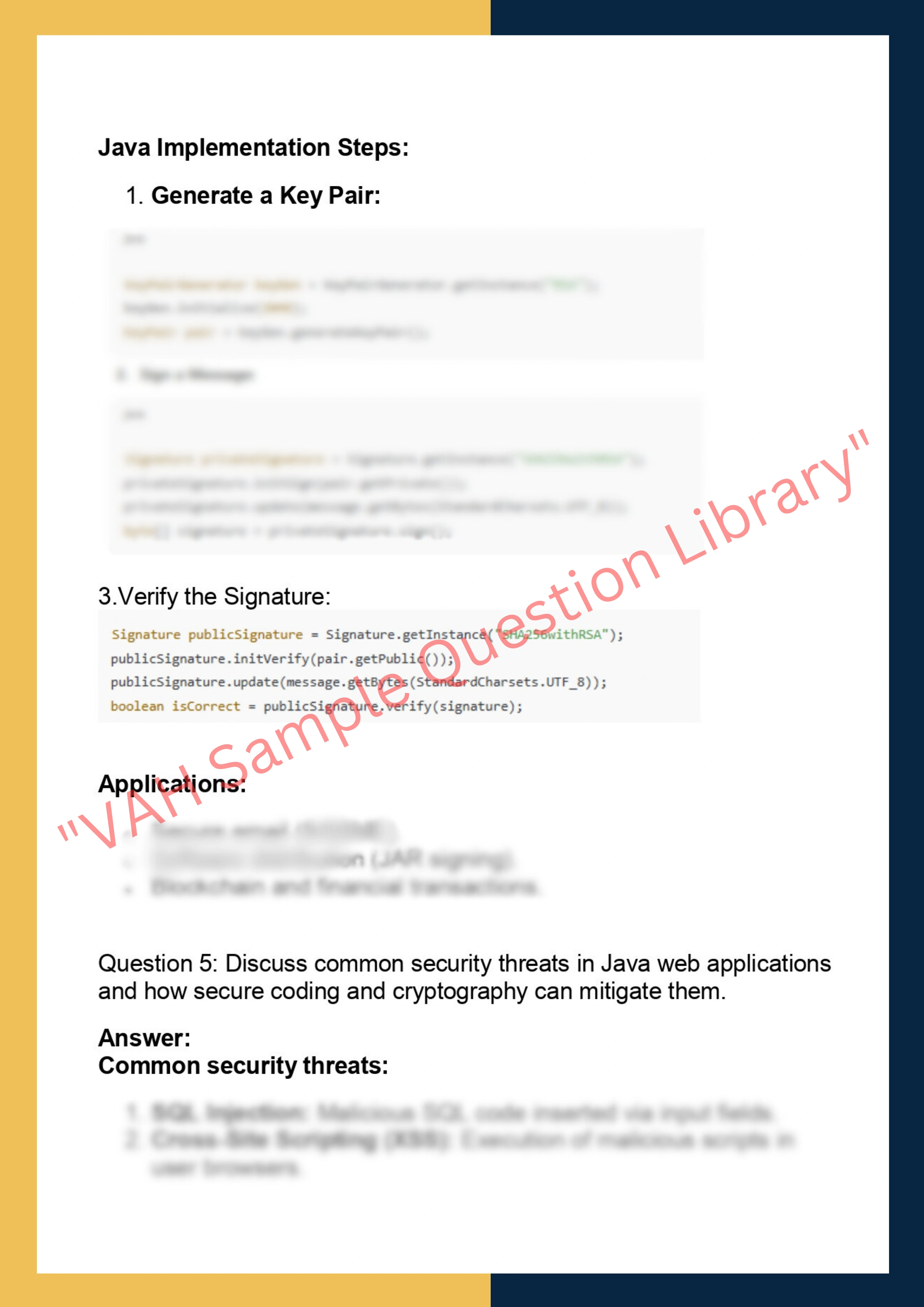 SCCJ613 – Secure Coding and Cryptography  with Java 4
