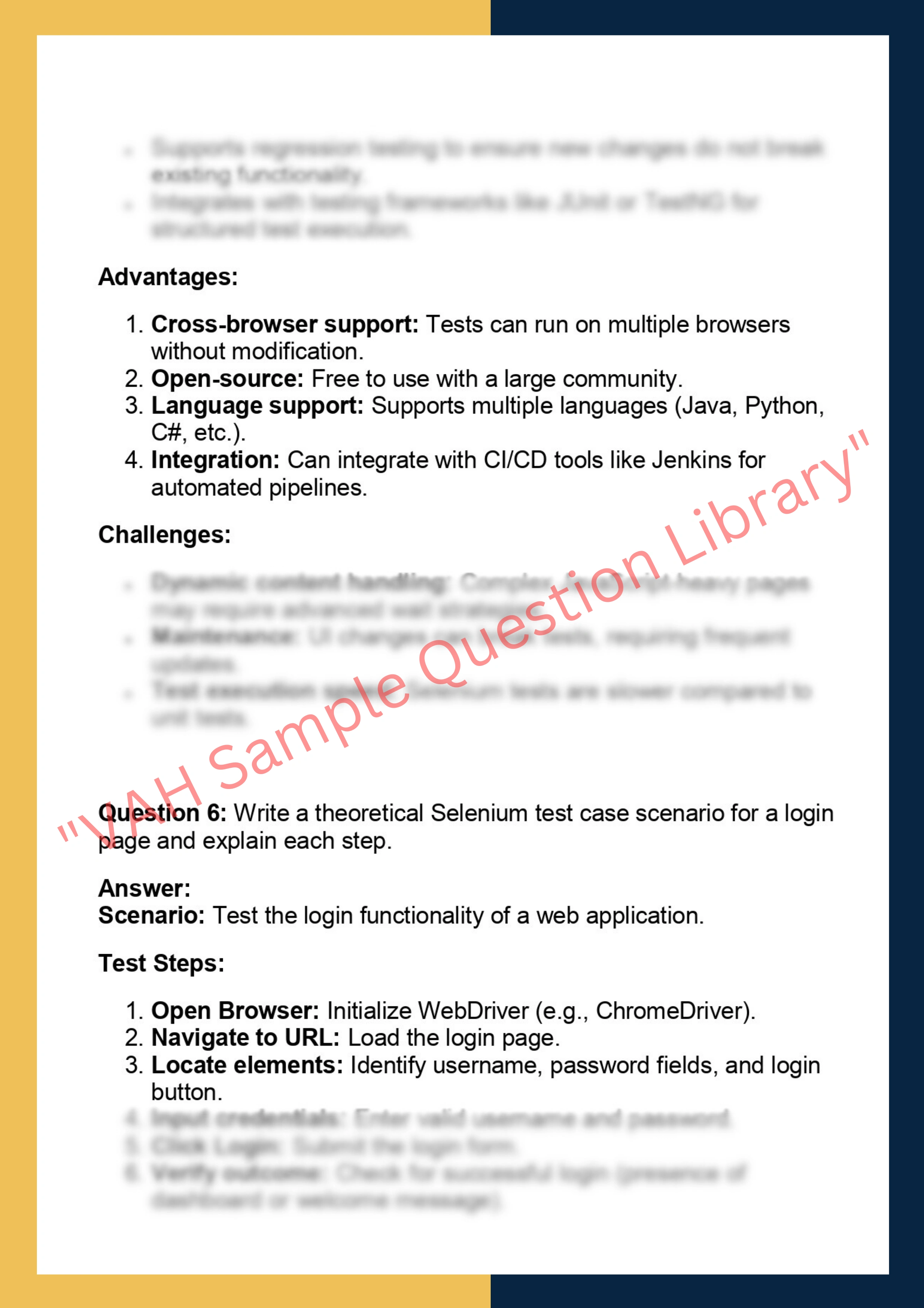 TQA615 – Testing & Quality Assurance (JUnit,  Mockito, Selenium) 4