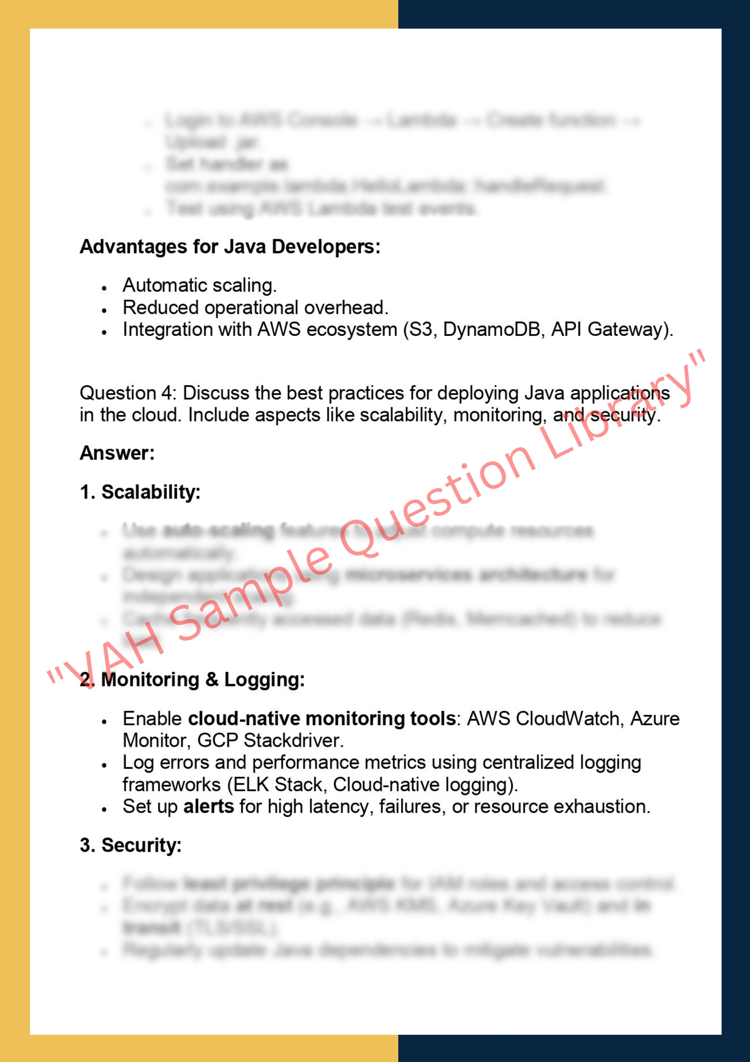 CCJ617 – Cloud  Computing with Java 4