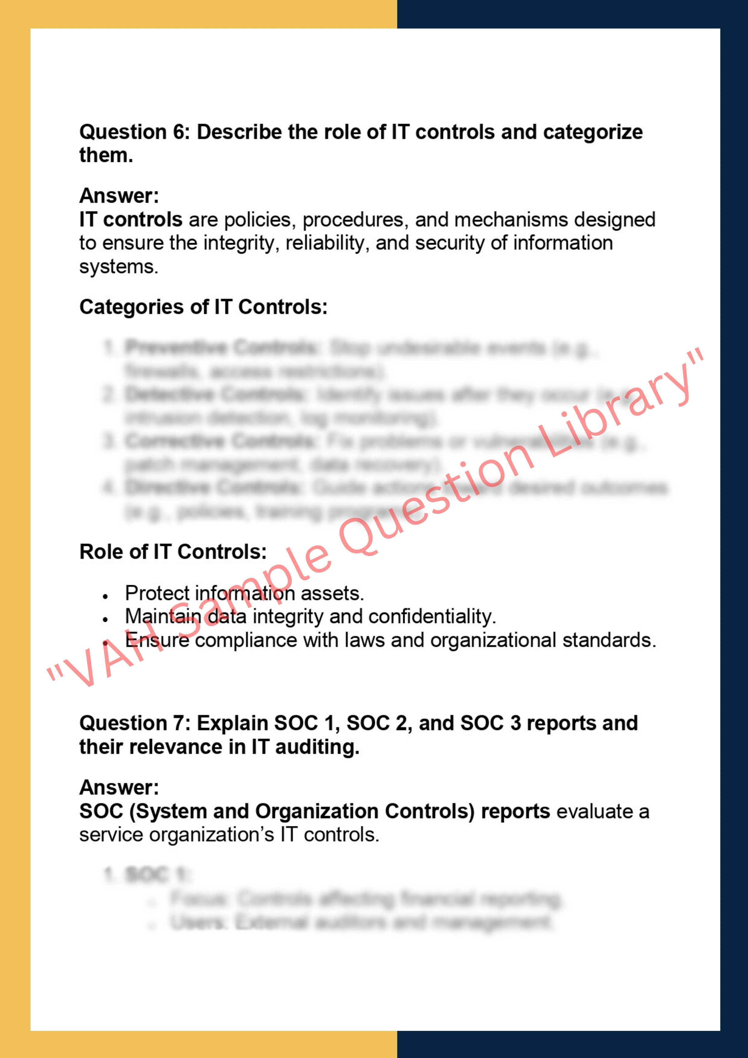 ACG6625 - Information Technology Audit 4