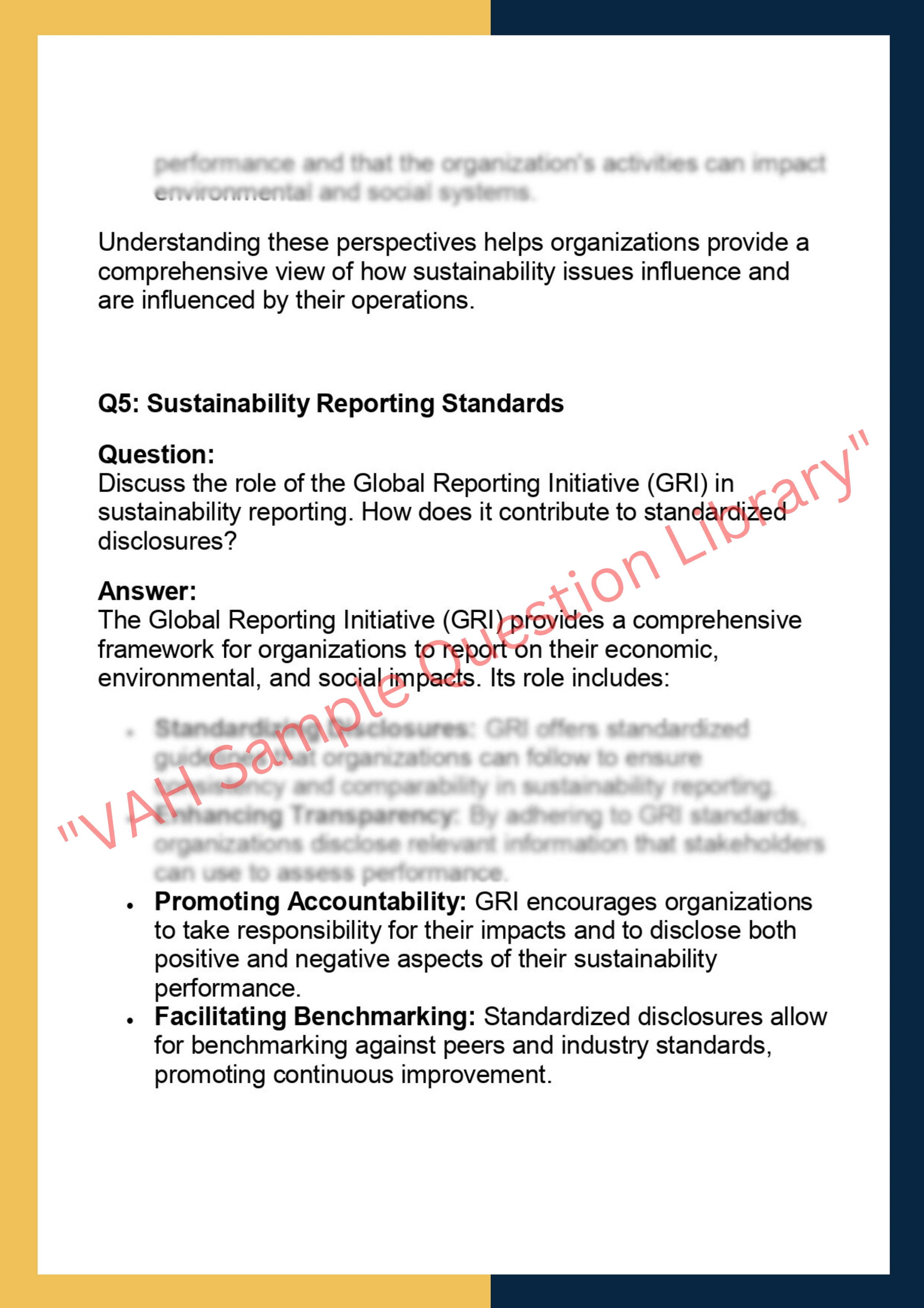 ACCT90031 - Sustainability Reporting &  Management 4