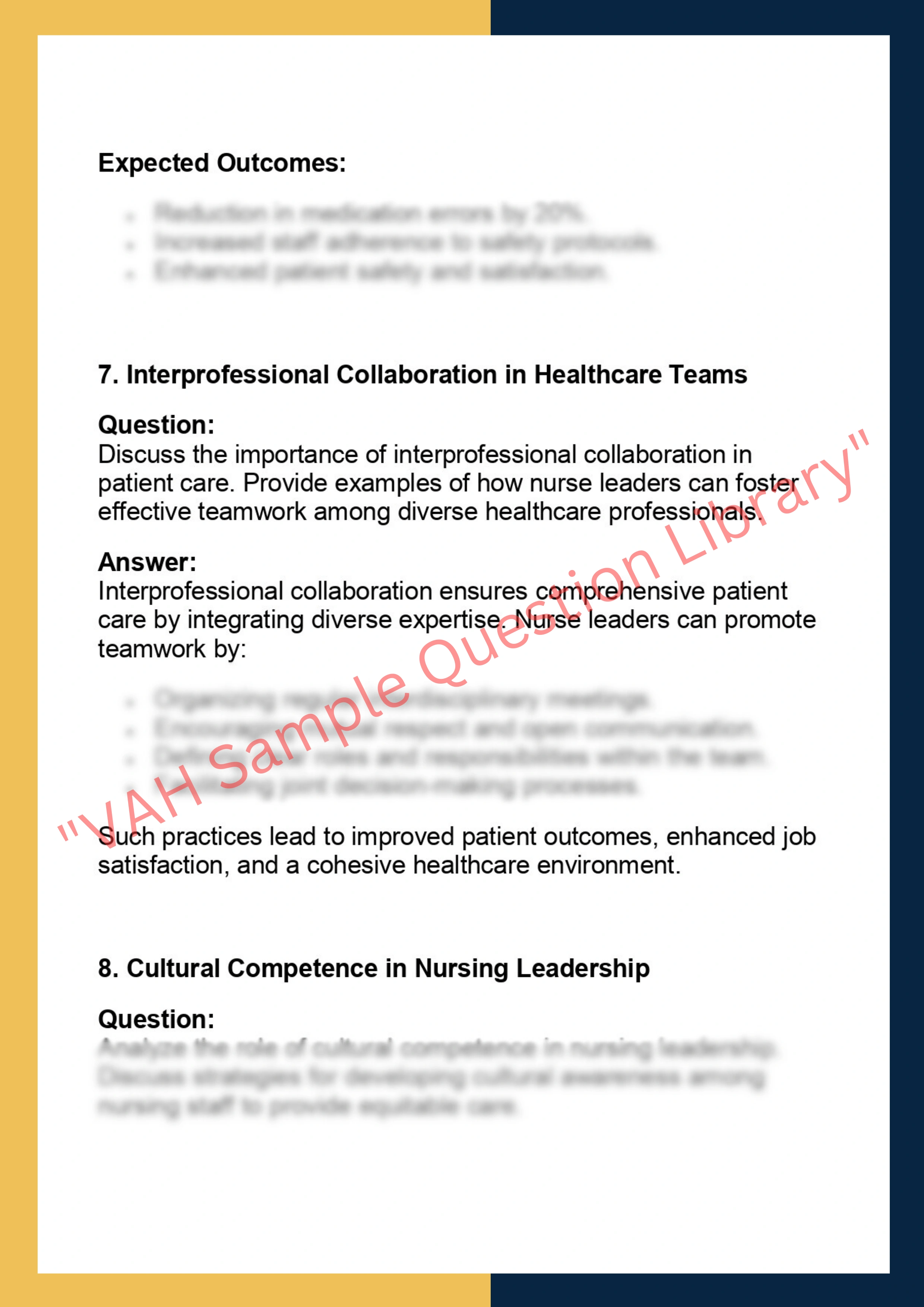 NURS 530 –  Nursing Leadership and  Management 4