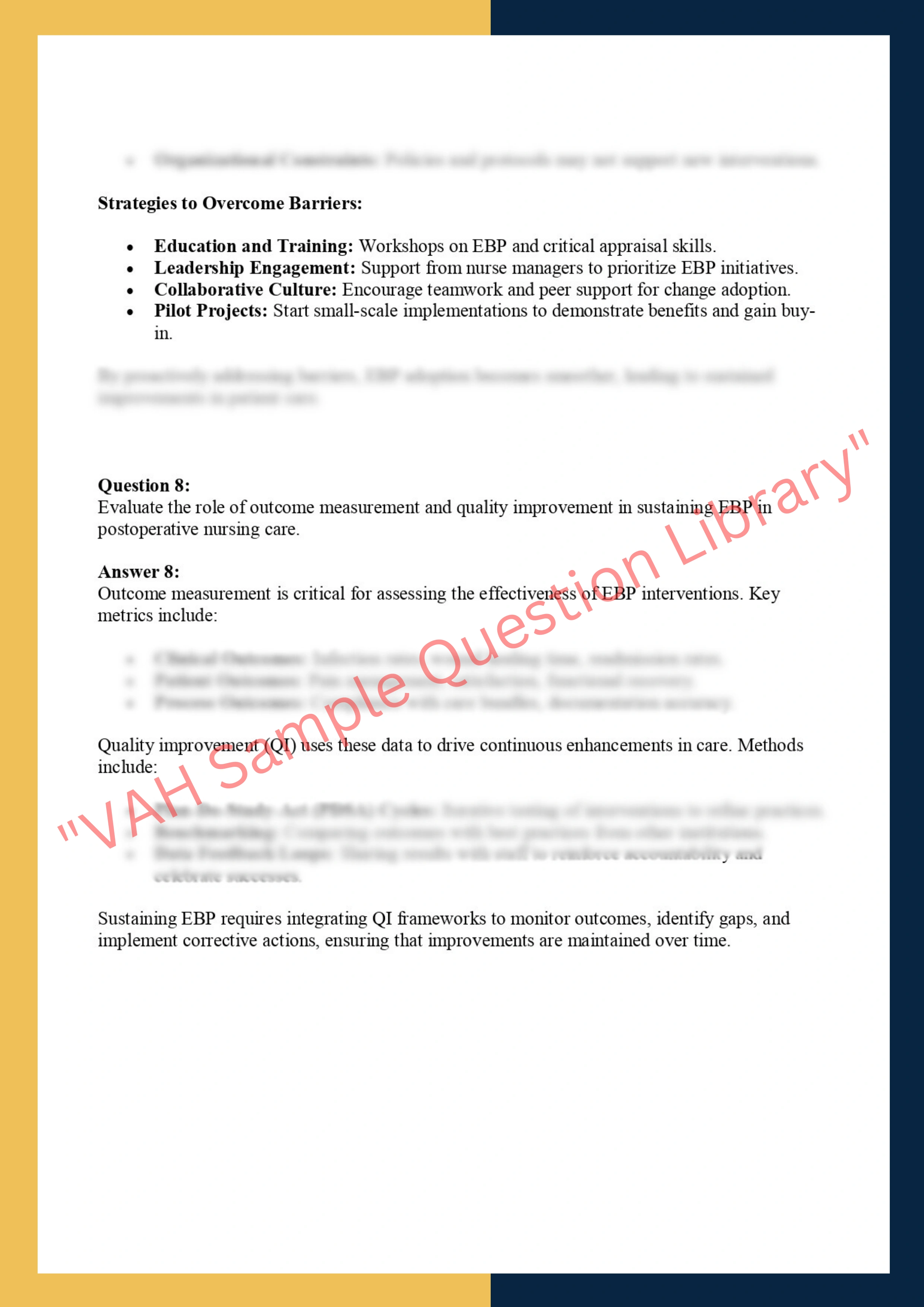 Sample Solution For NURS 5100 – Evidence-Based Practice 4