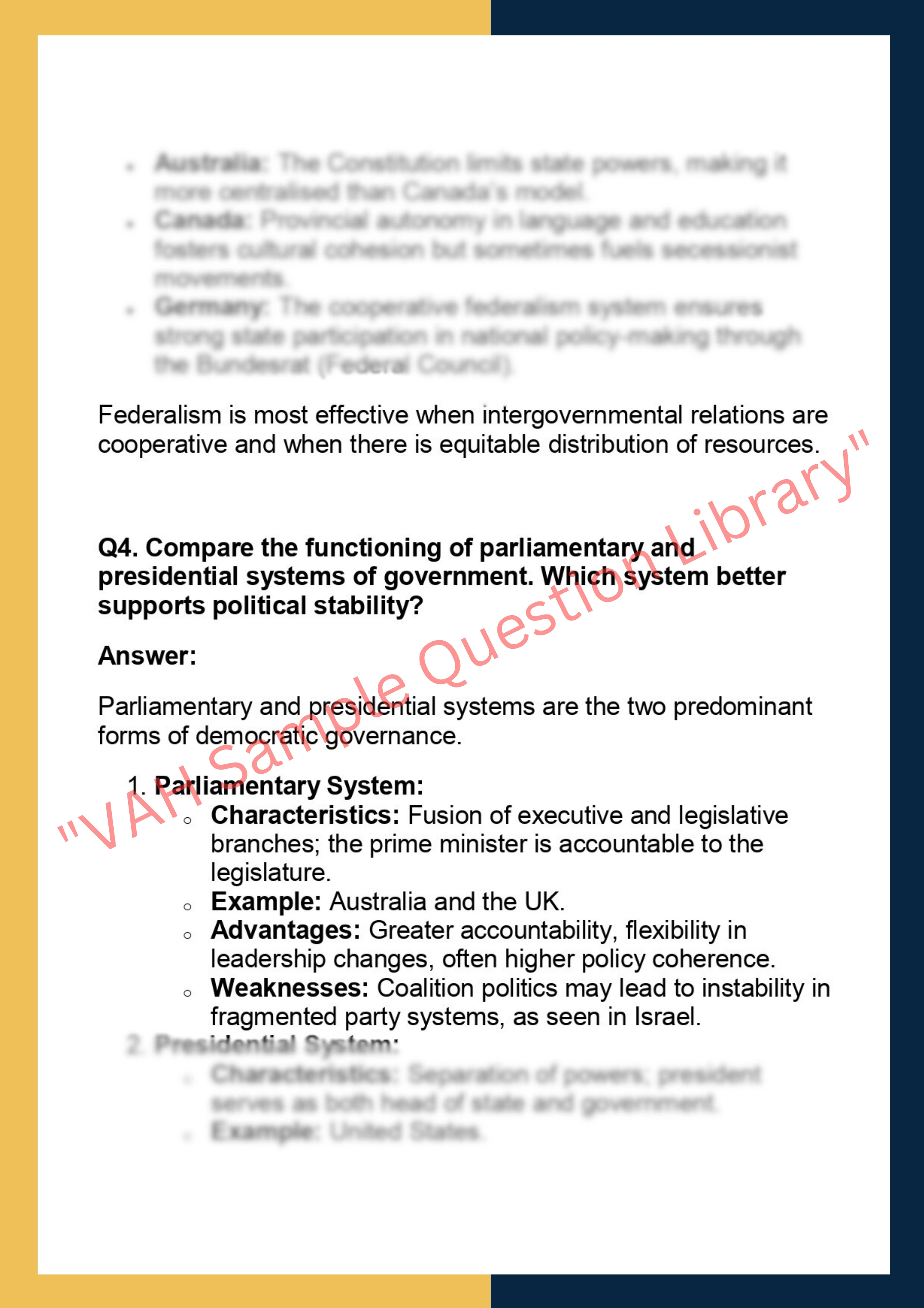POL201 –  Comparative Politics 4